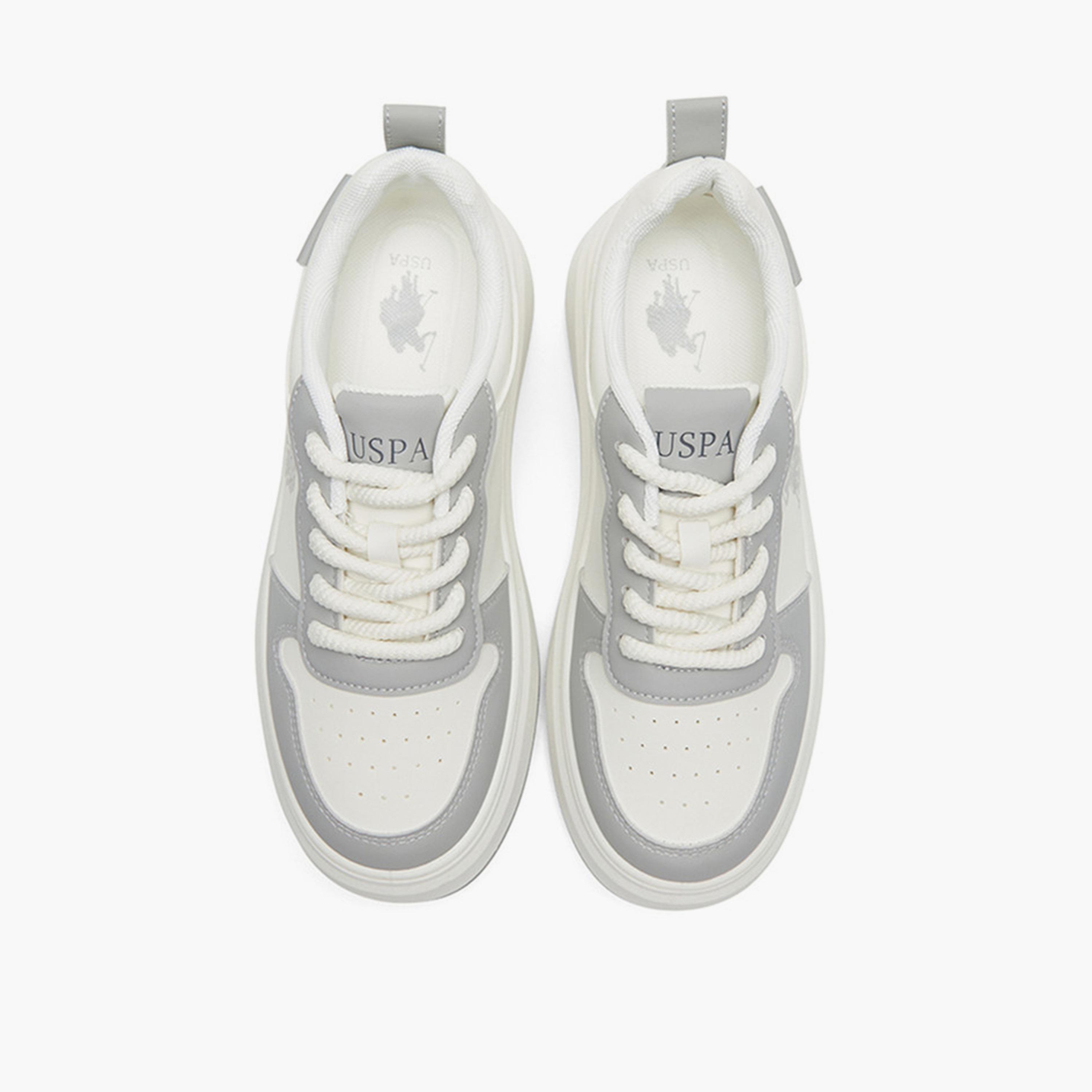 U.S. Polo Assn Women's Lace-Up Low Ankle Sneakers | CHAPPY-GLB-5FX-women-shoes-sneakers-image-5
