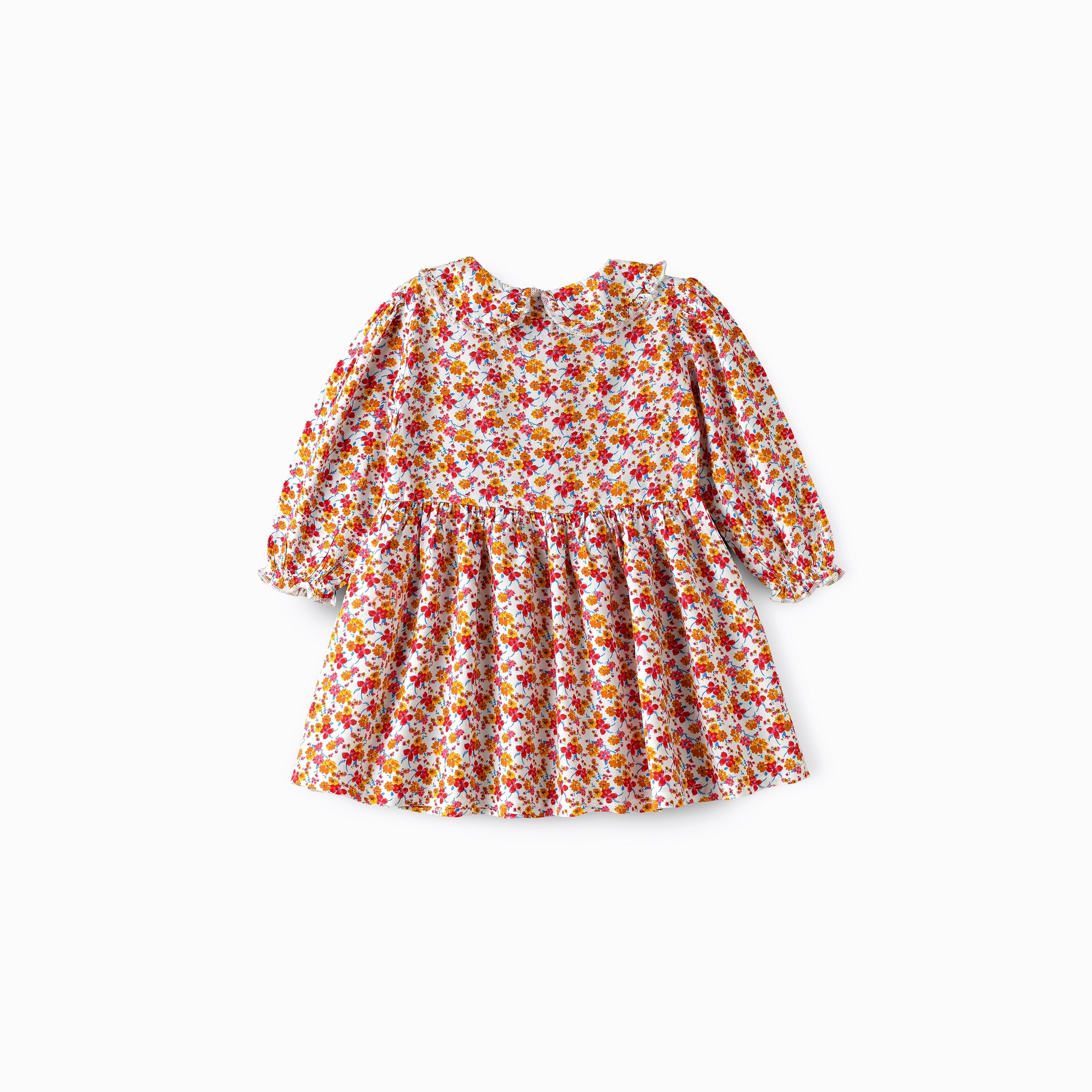UniqKidz Floral Printed Long Sleeves Dress-girls-clothing-dressesandjumpsuits-image-2