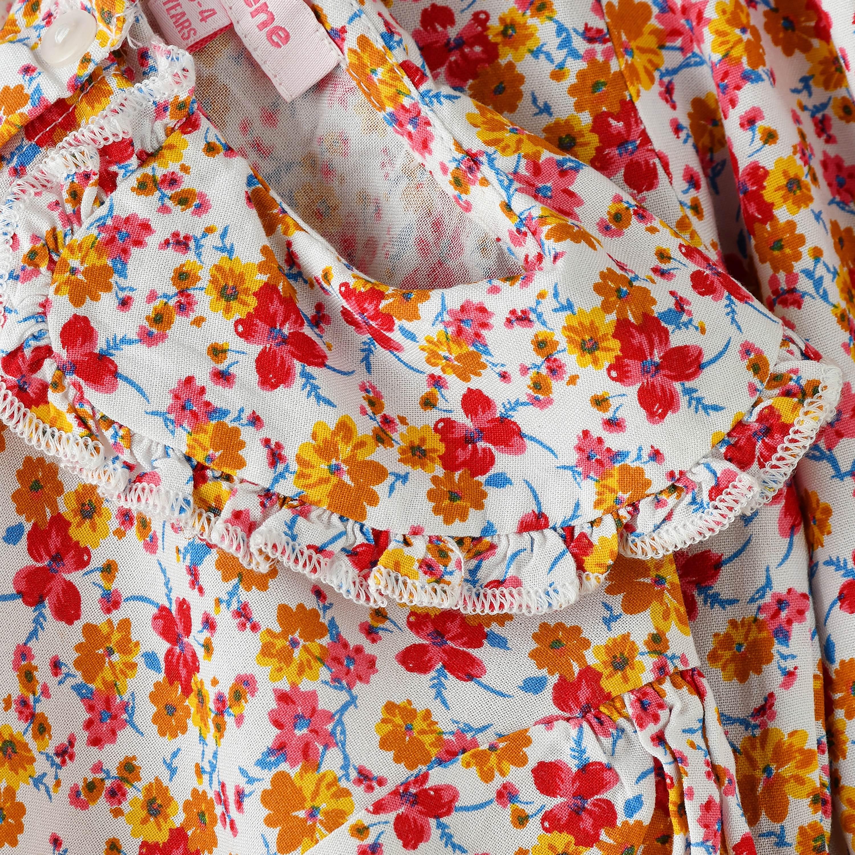 UniqKidz Floral Printed Long Sleeves Dress-girls-clothing-dressesandjumpsuits-image-4