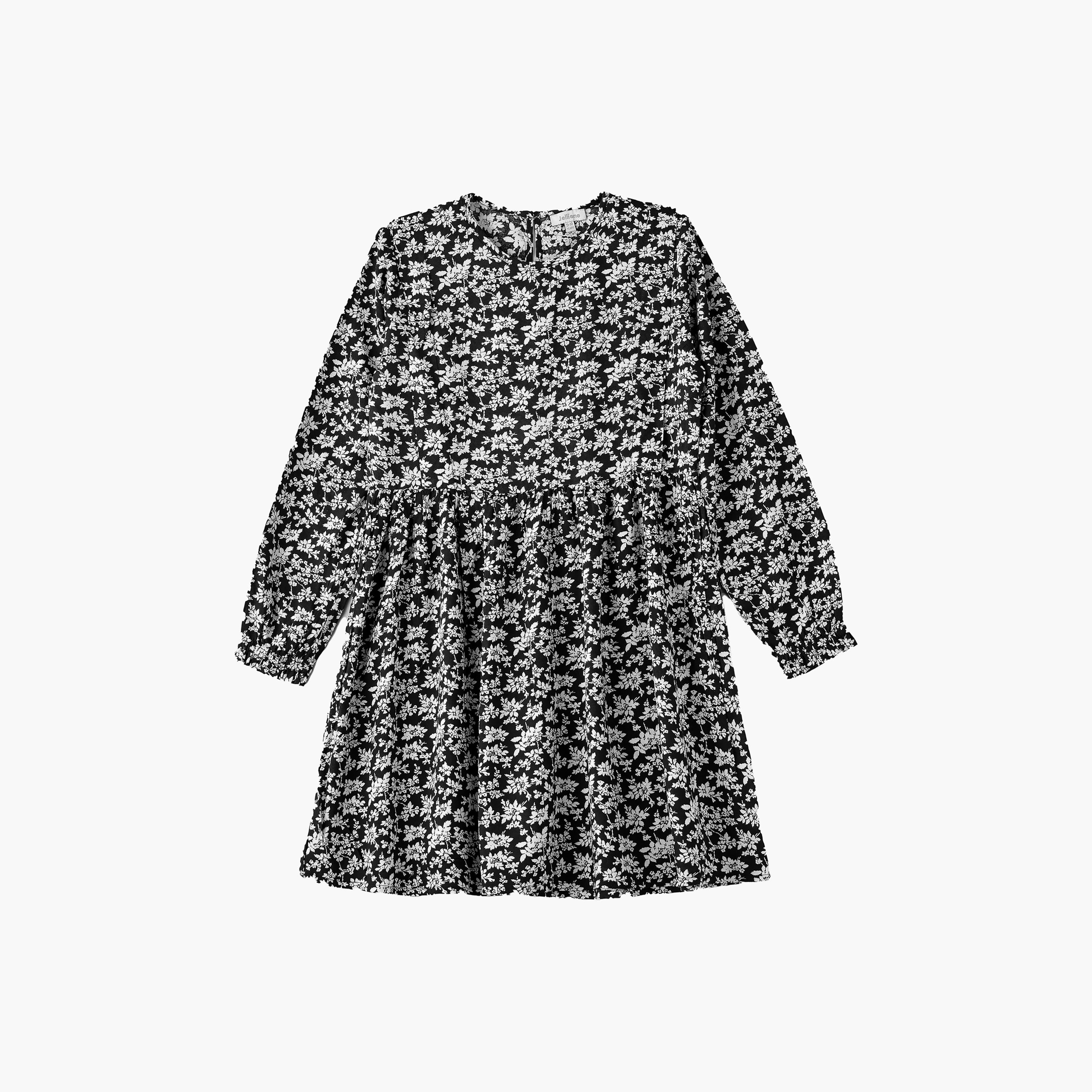 UniqKidz Floral Printed Long Sleeves Dress-girls-clothing-dressesandjumpsuits-image-1