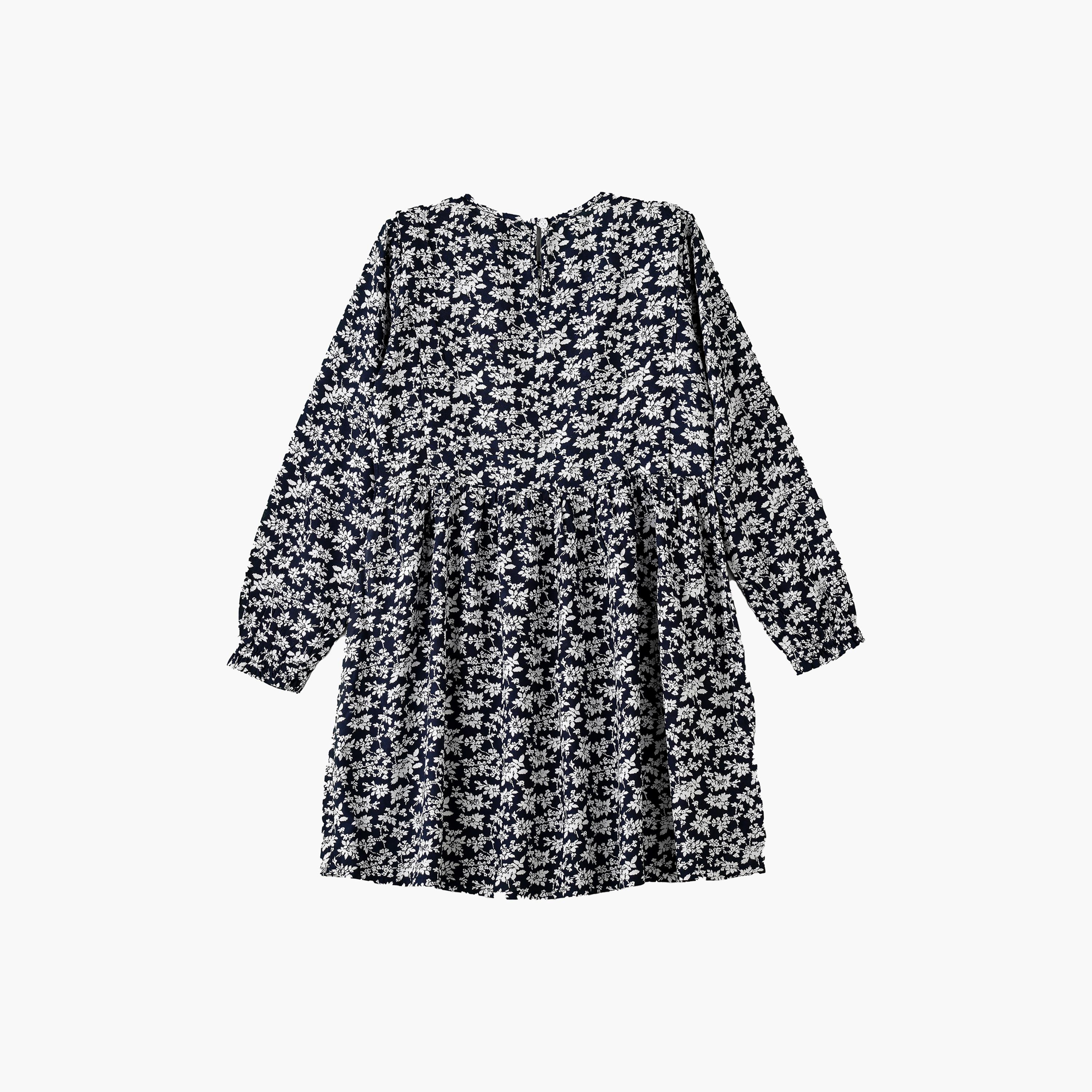 UniqKidz Floral Printed Long Sleeves Dress-girls-clothing-dressesandjumpsuits-image-2