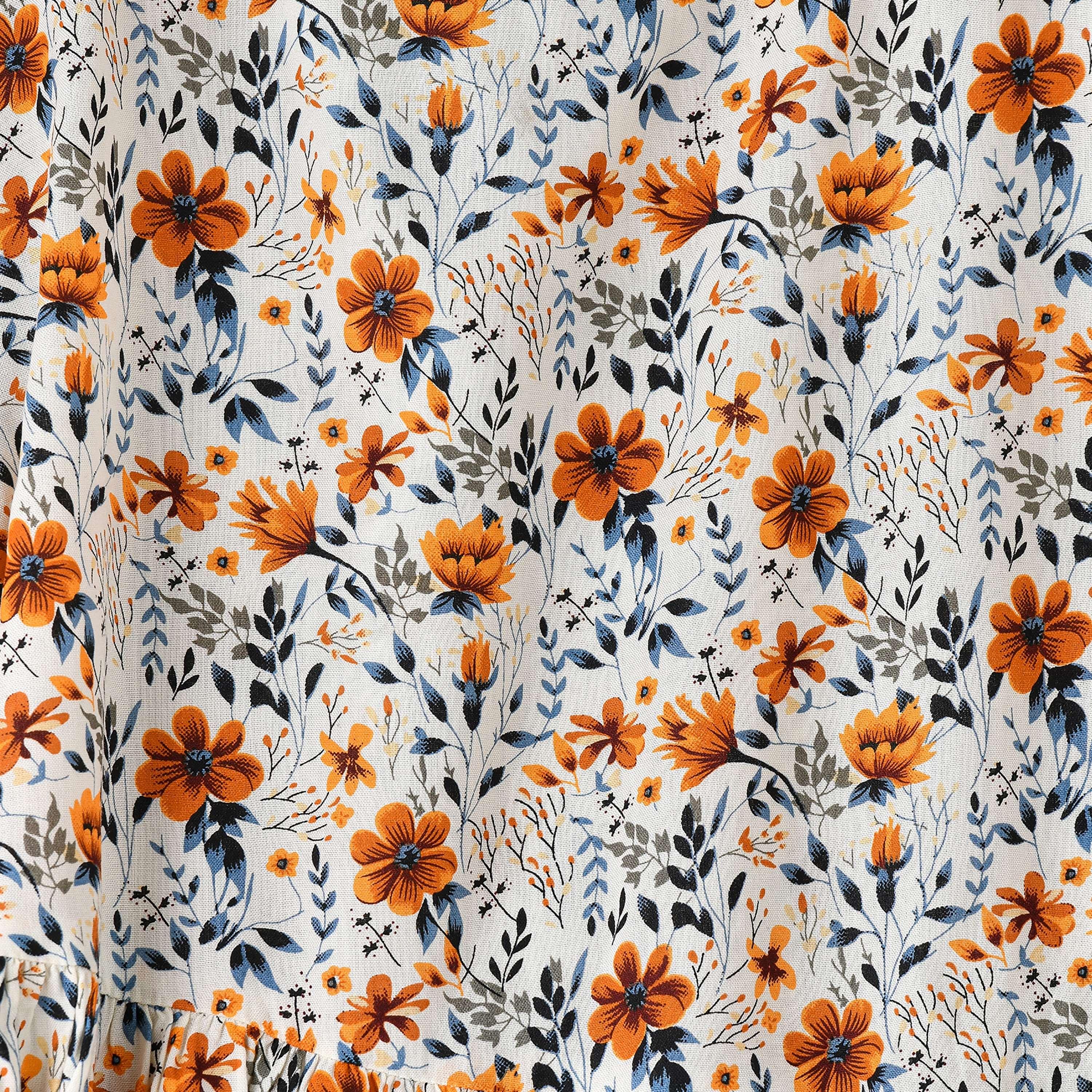 UniqKidz Floral Printed Long Sleeves Dress-girls-clothing-dressesandjumpsuits-image-3
