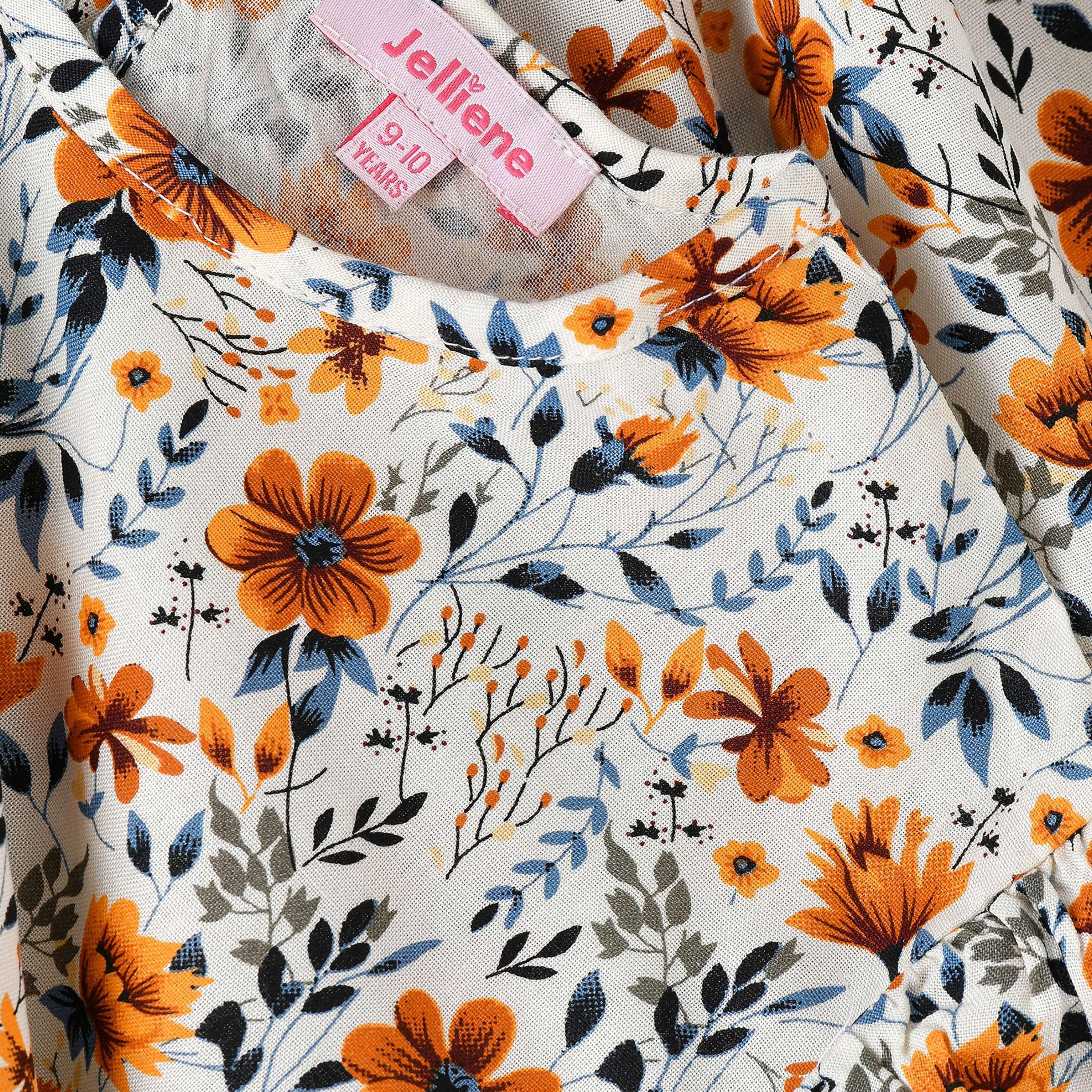 UniqKidz Floral Printed Long Sleeves Dress-girls-clothing-dressesandjumpsuits-image-4