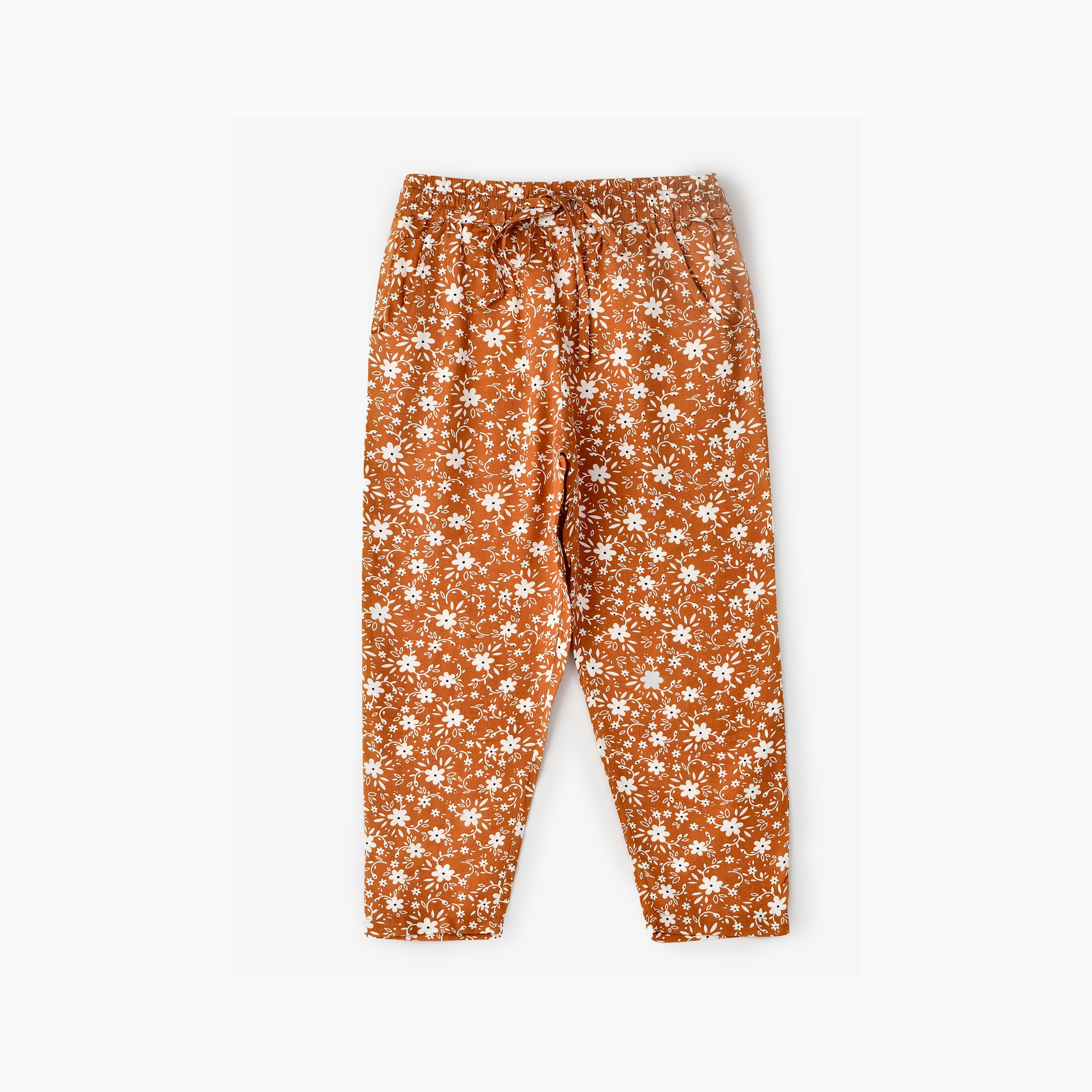 UniqKidz All Over Printed Pants for Girls-girls-clothing-bottoms-trousers-image-1