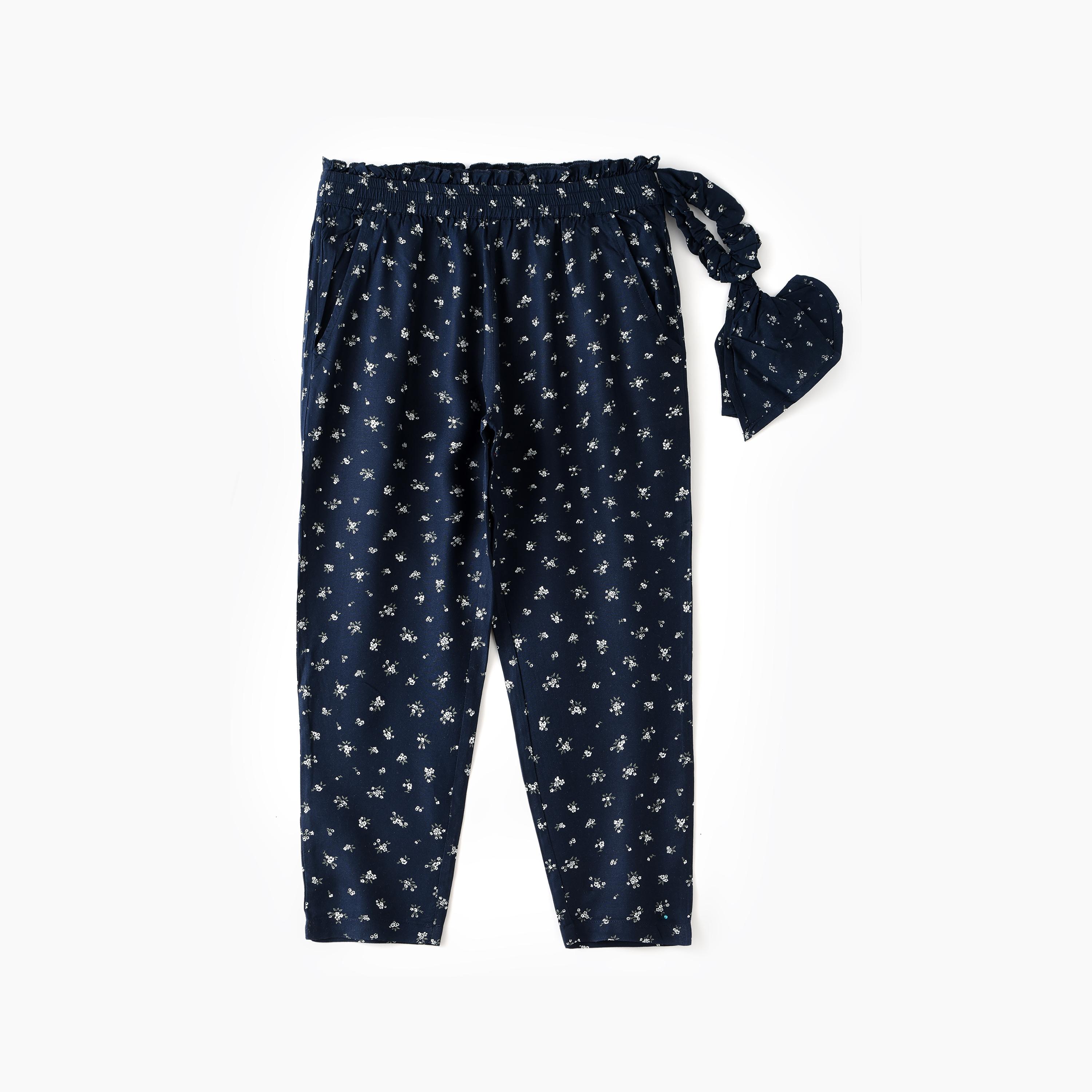 UniqKidz Soft and Comfortable Pants for Girls-girls-clothing-bottoms-trousers-image-1