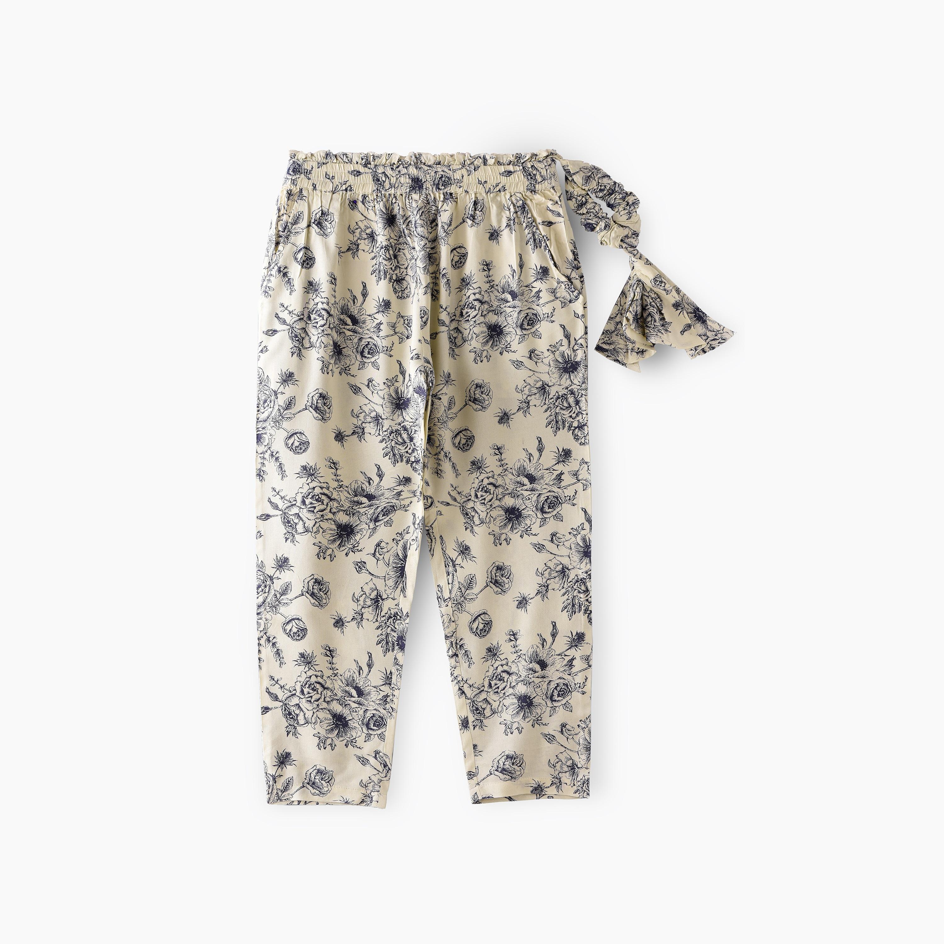 UniqKidz Soft and Comfortable Pants for Girls-girls-clothing-bottoms-trousers-image-1