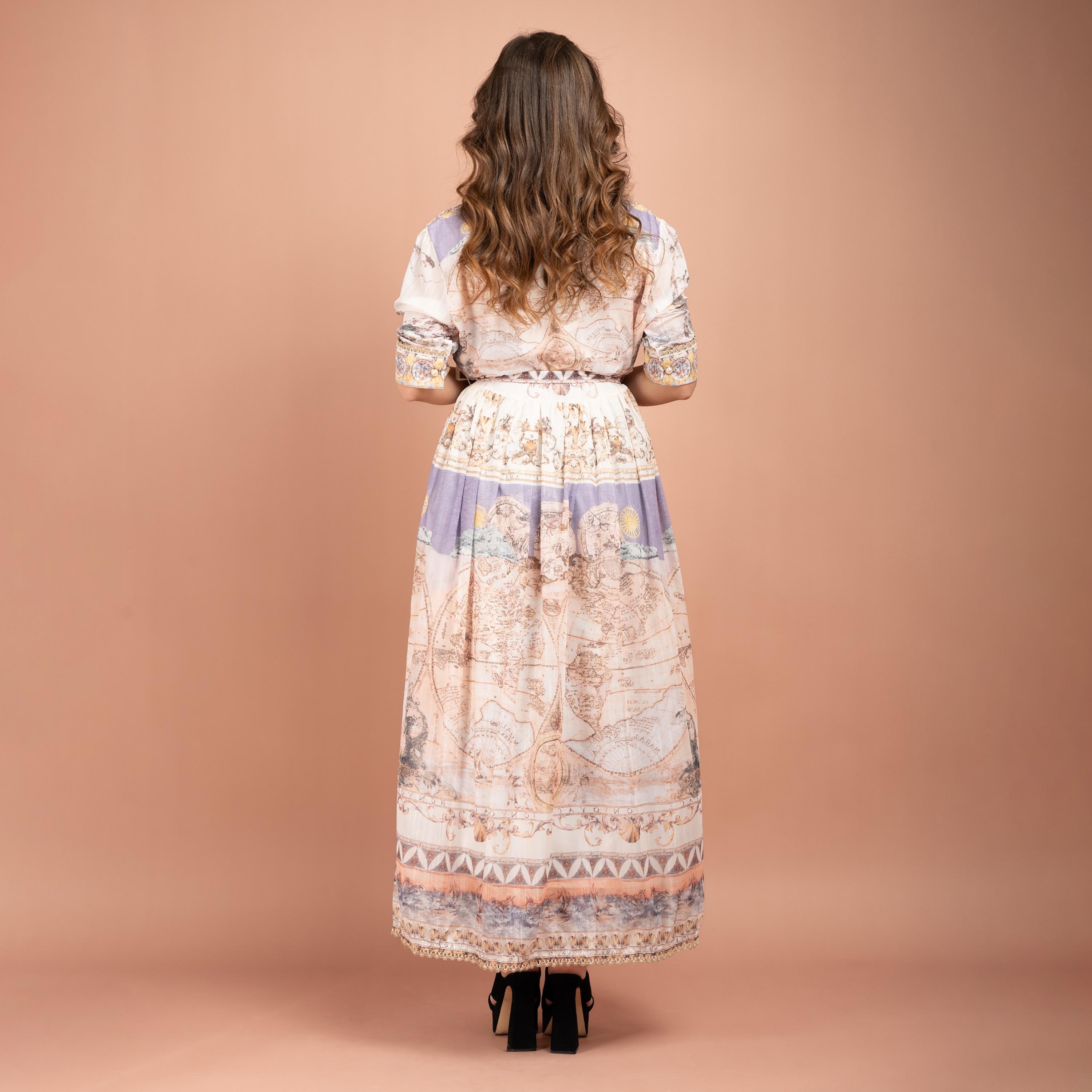 جلابية ذات ياقة كوبية مطبوعة بالكامل من إيككسا-women-clothing-dresses-image-10