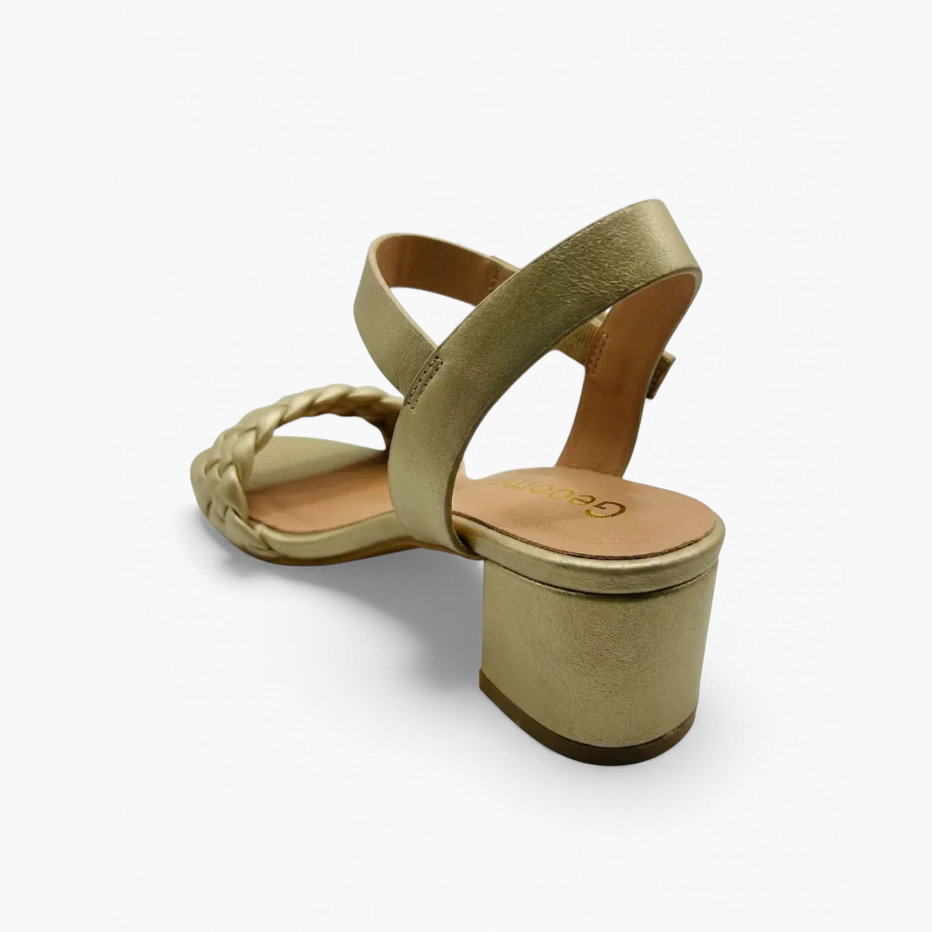 Geoomnii Girls Hook & Loop Leaurel Heel Sandals | CLD0326-25-GOLD-girls-shoes-sandals-image-5