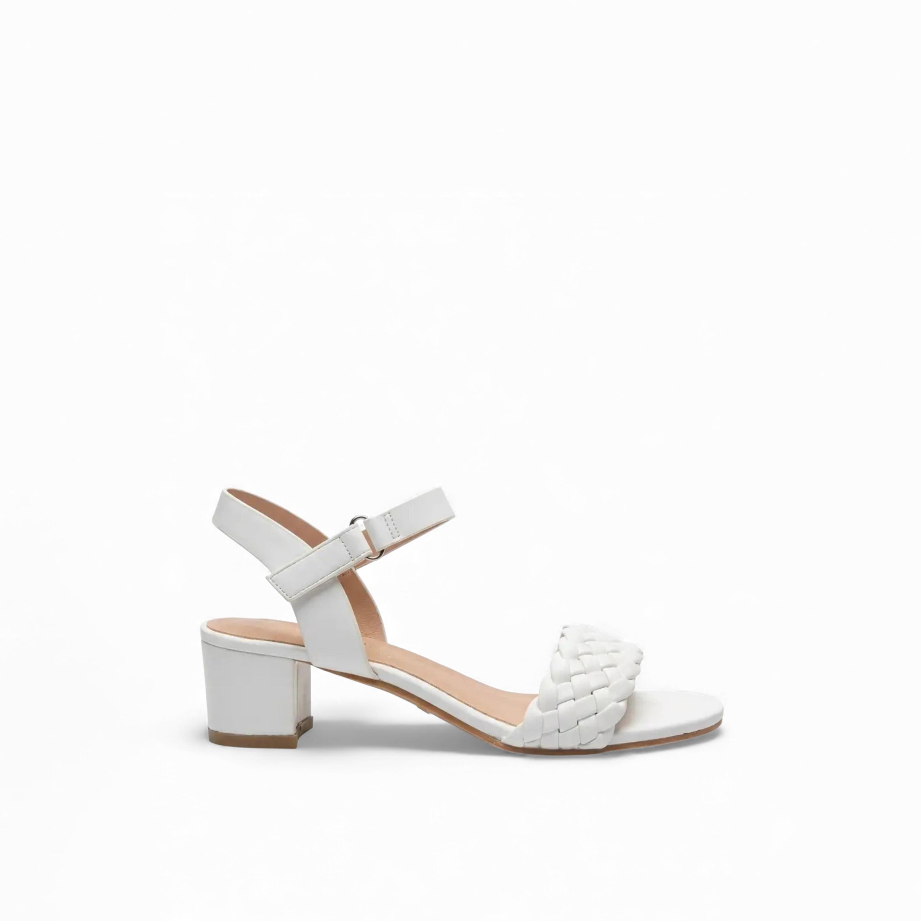 Geoomnii Girls Hook & Loop Dealleas Heel Sandals | CLD0326-25-WHITE-girls-shoes-sandals-image-1