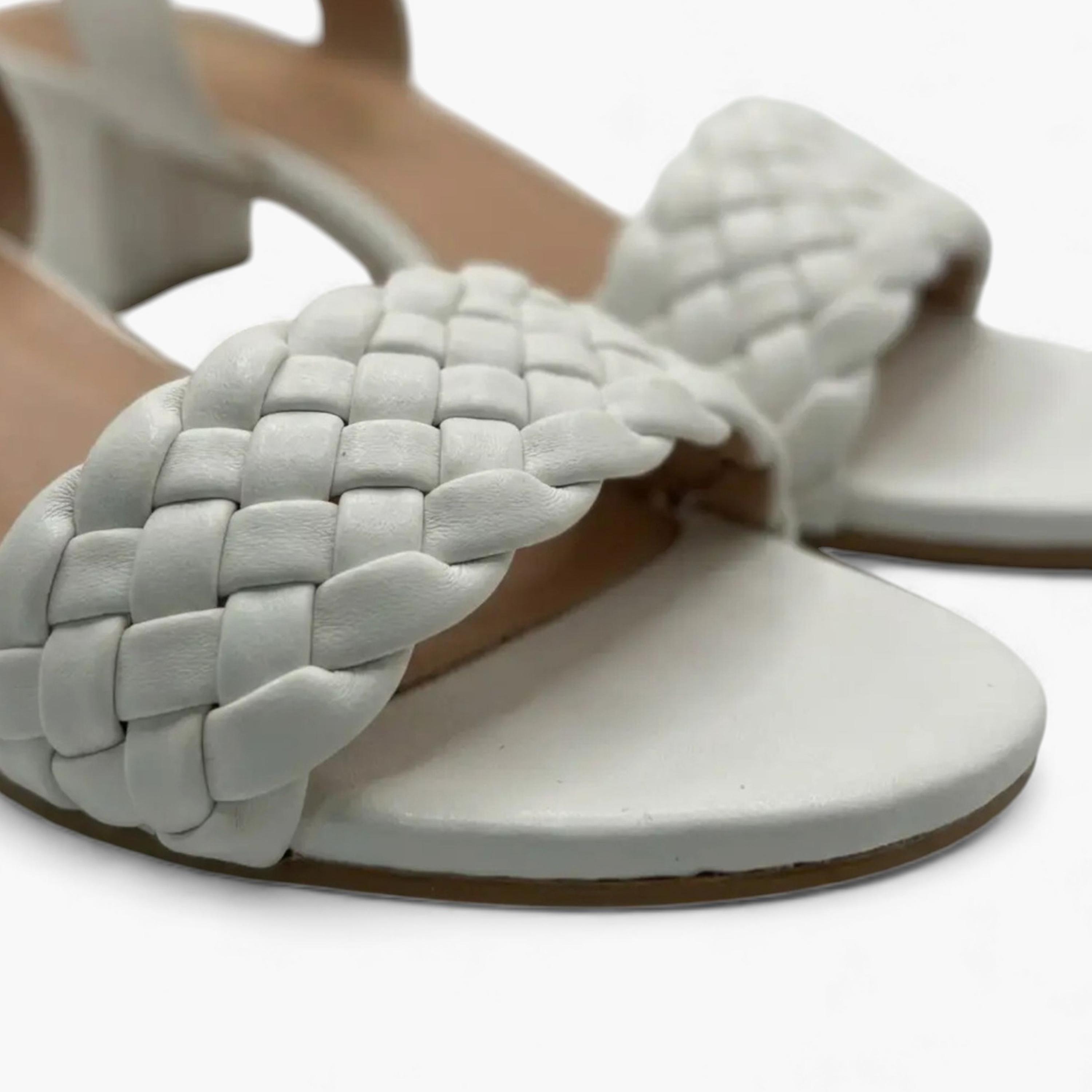 Geoomnii Girls Hook & Loop Dealleas Heel Sandals | CLD0326-25-WHITE-girls-shoes-sandals-image-2