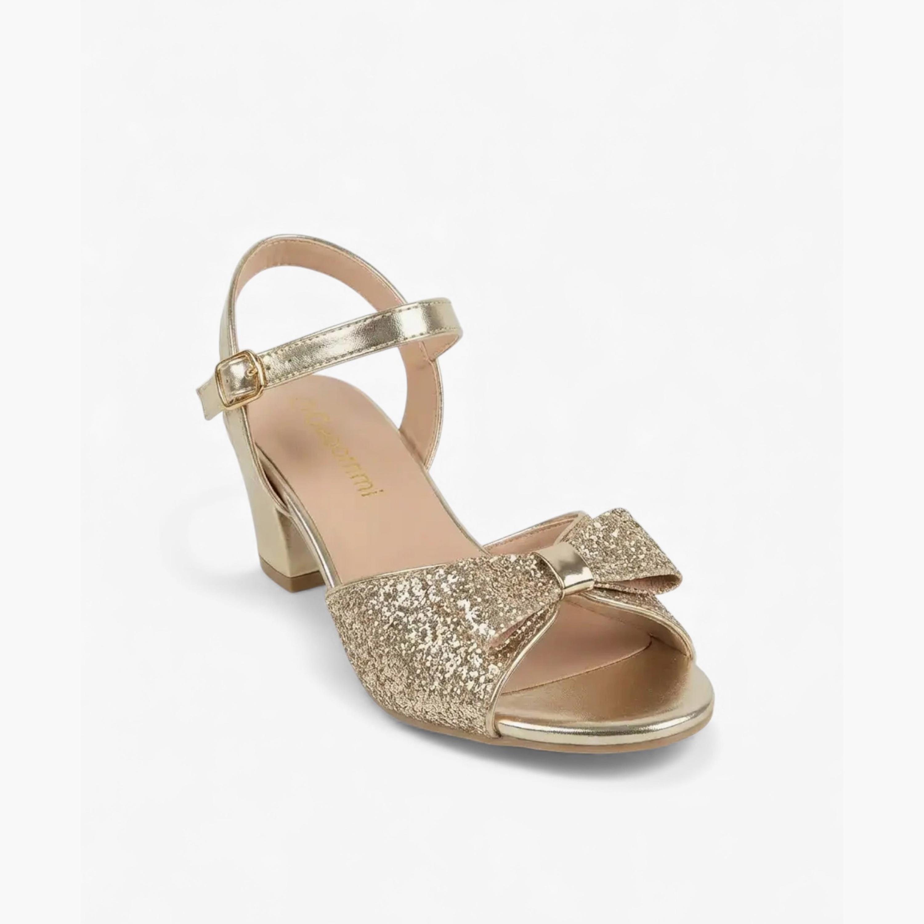 Geoomnii Girls Buckle Melinea Heel Sandals | CLD0326-51-GOLD-girls-shoes-sandals-image-1