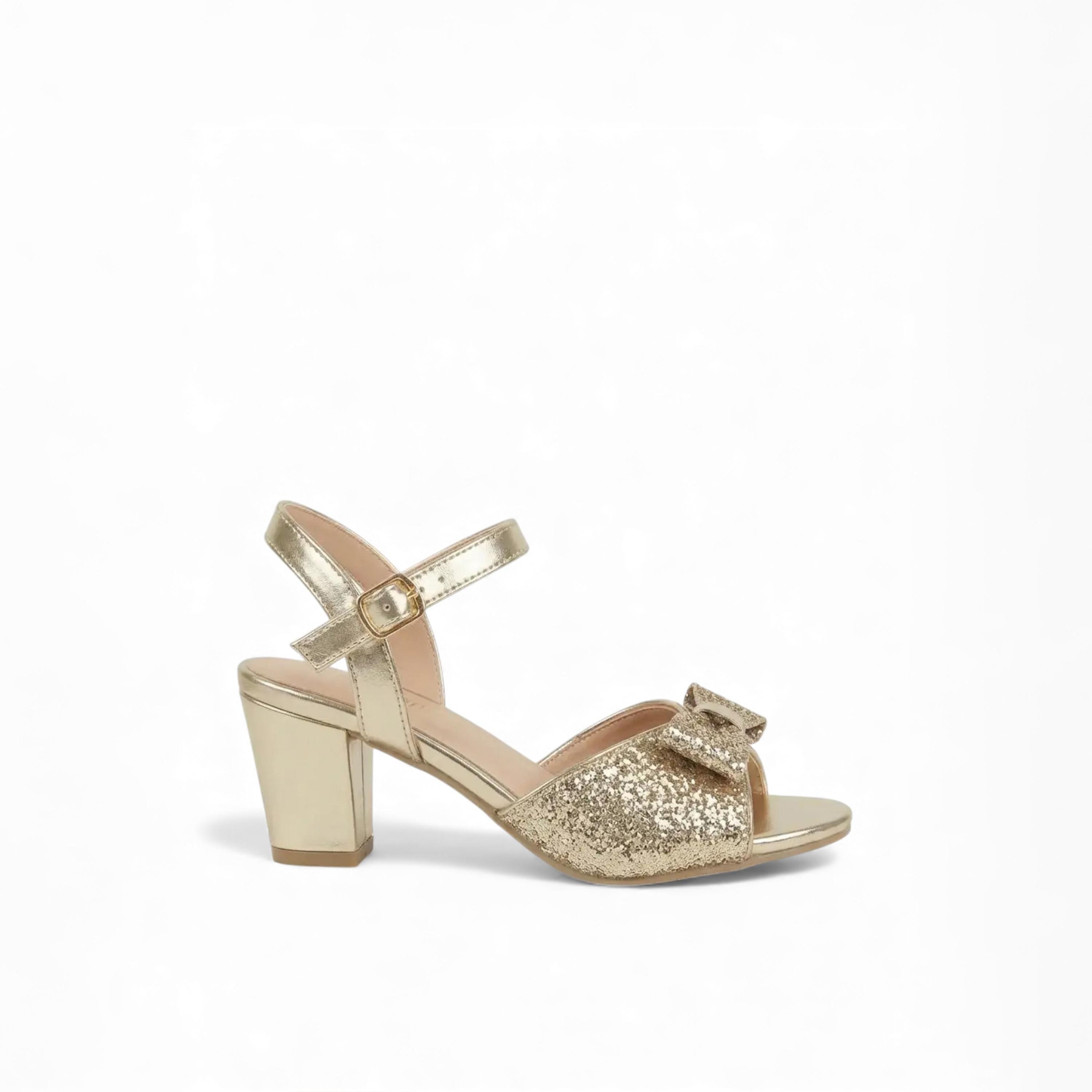 Geoomnii Girls Buckle Melinea Heel Sandals | CLD0326-51-GOLD-girls-shoes-sandals-image-4