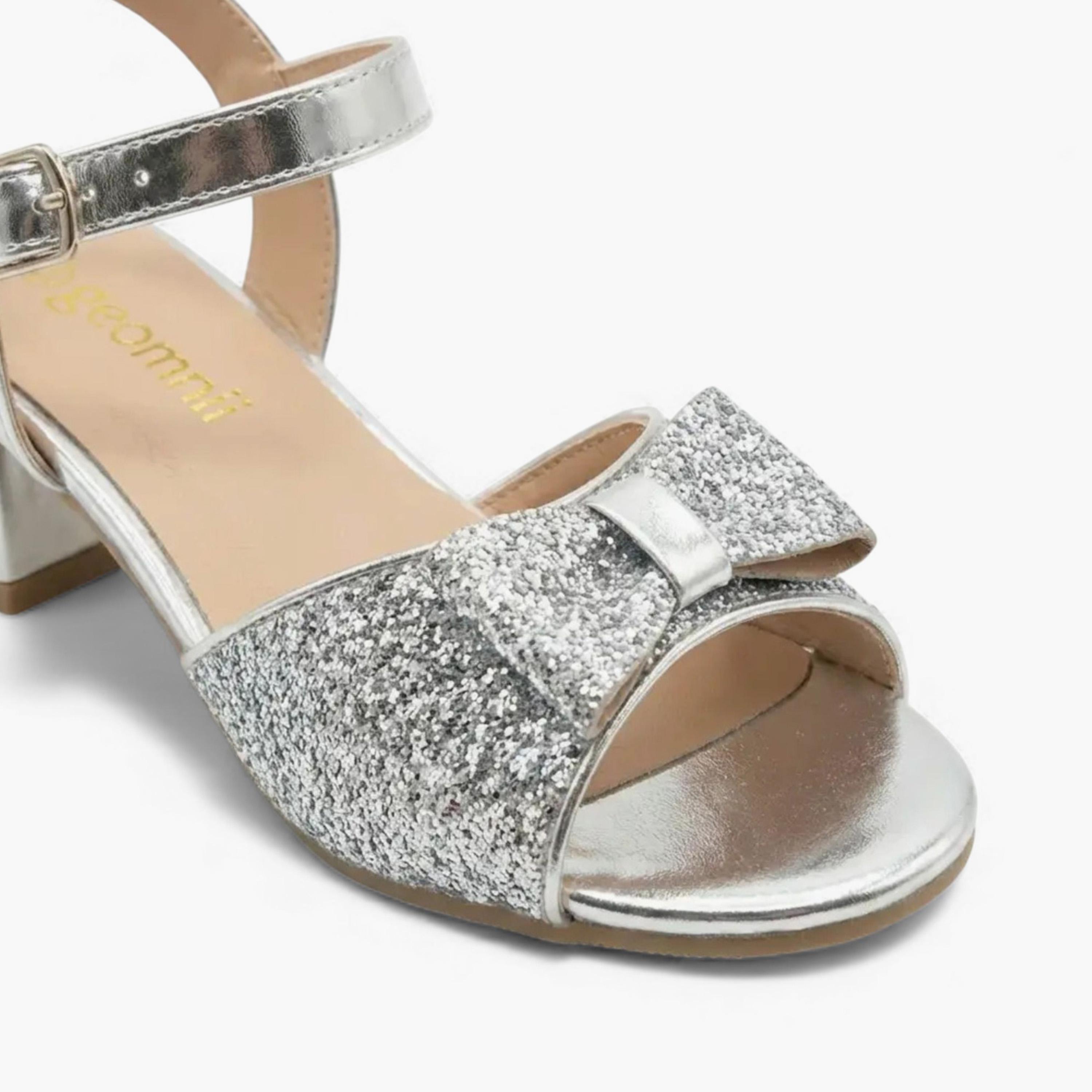 Geoomnii Girls Buckle Mearieam Heel Sandals | CLD0326-51-SILVER-girls-shoes-sandals-image-2