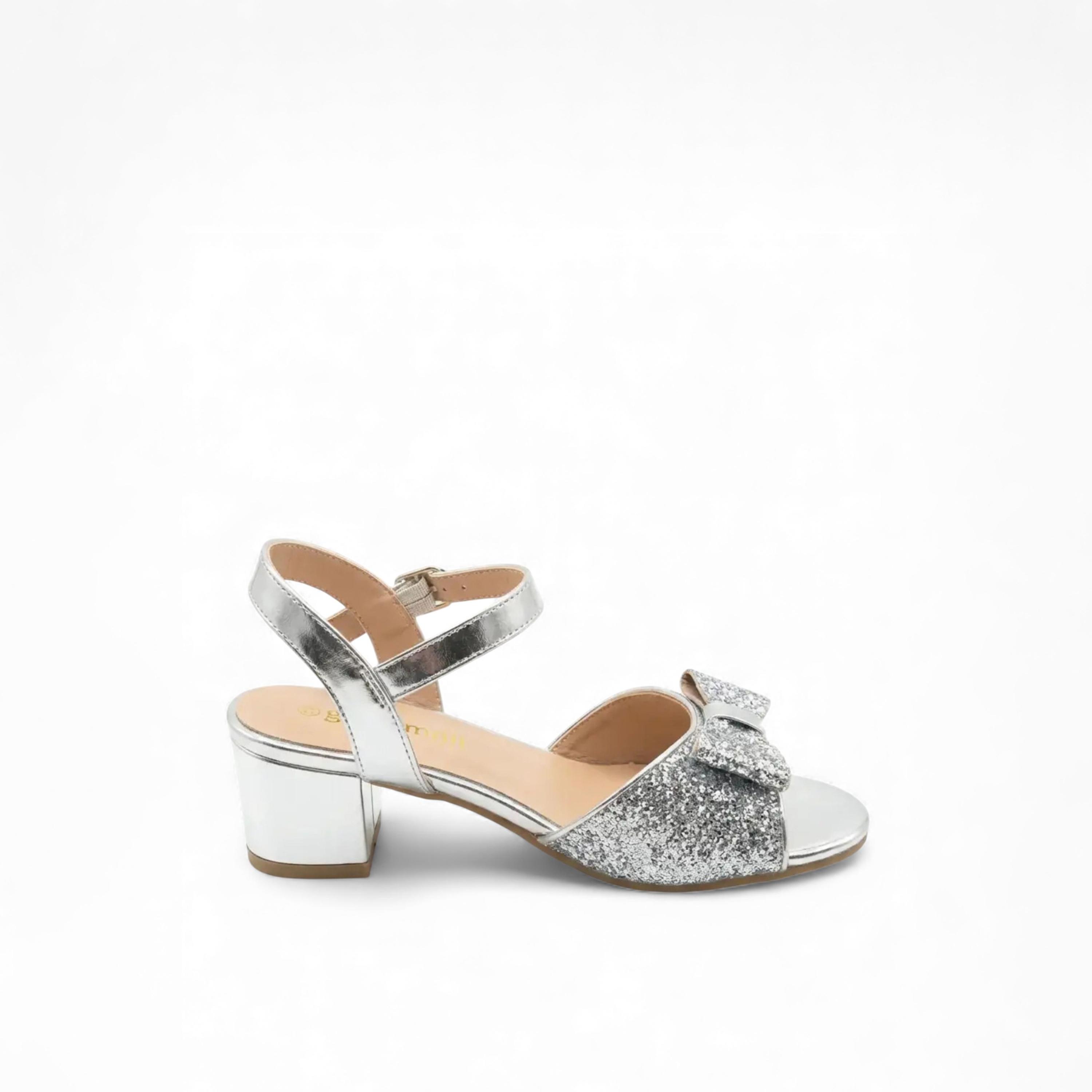 Geoomnii Girls Buckle Mearieam Heel Sandals | CLD0326-51-SILVER-girls-shoes-sandals-image-4