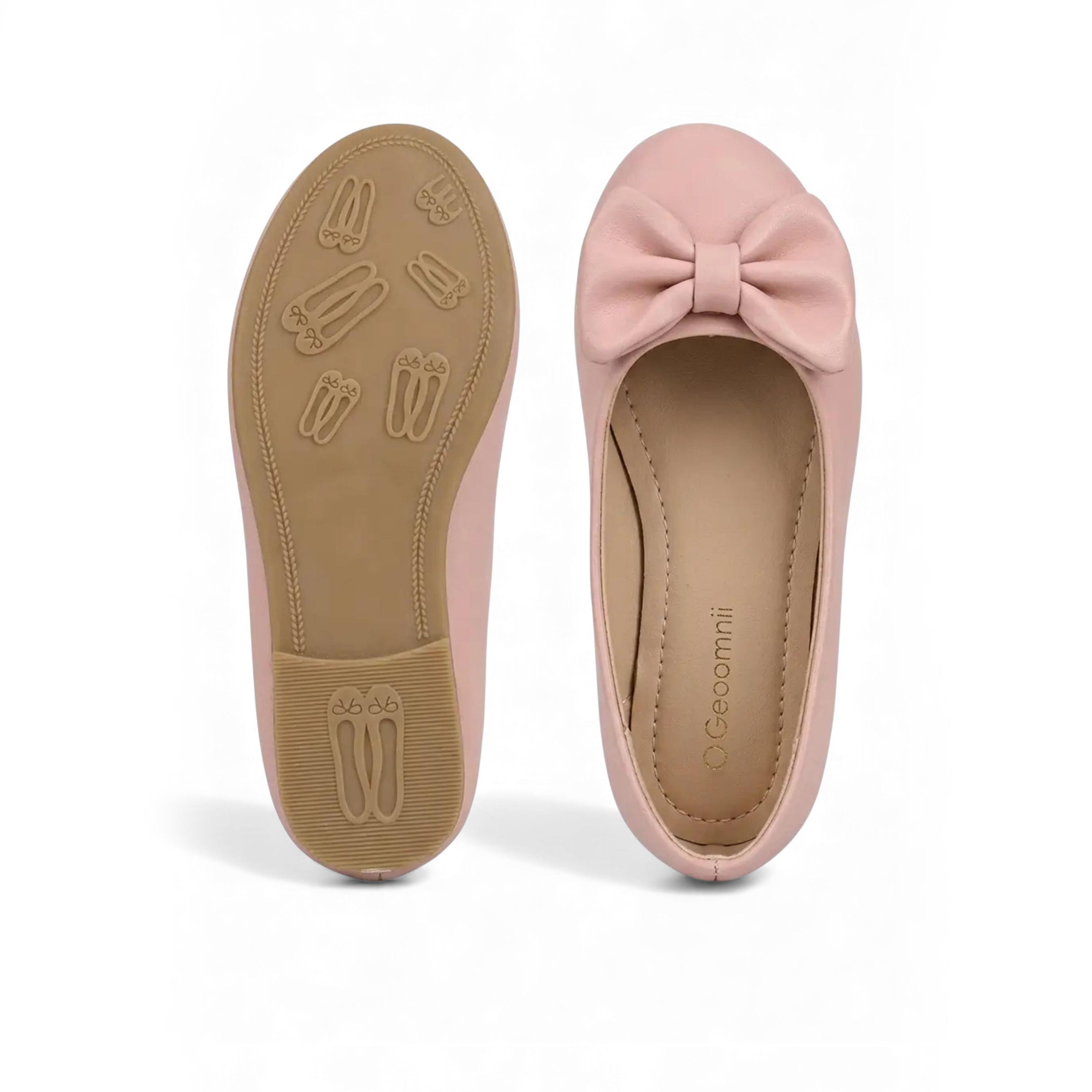 Geoomnii Girls Slip-On Roberta Round Toe Ballerinas | CLD0911-7-PINK-girls-shoes-ballerinas-image-3