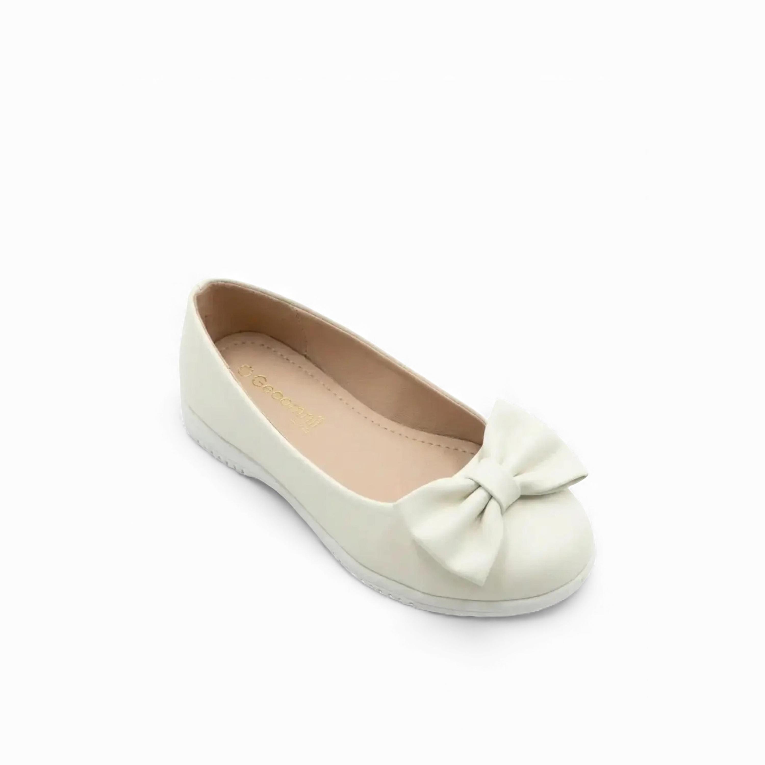 جيومني - حذاء باليرينا روشيل سهل الارتداء مقدمة دائرية للبنات | CLD0911-7-WHITE-girls-shoes-ballerinas-image-1