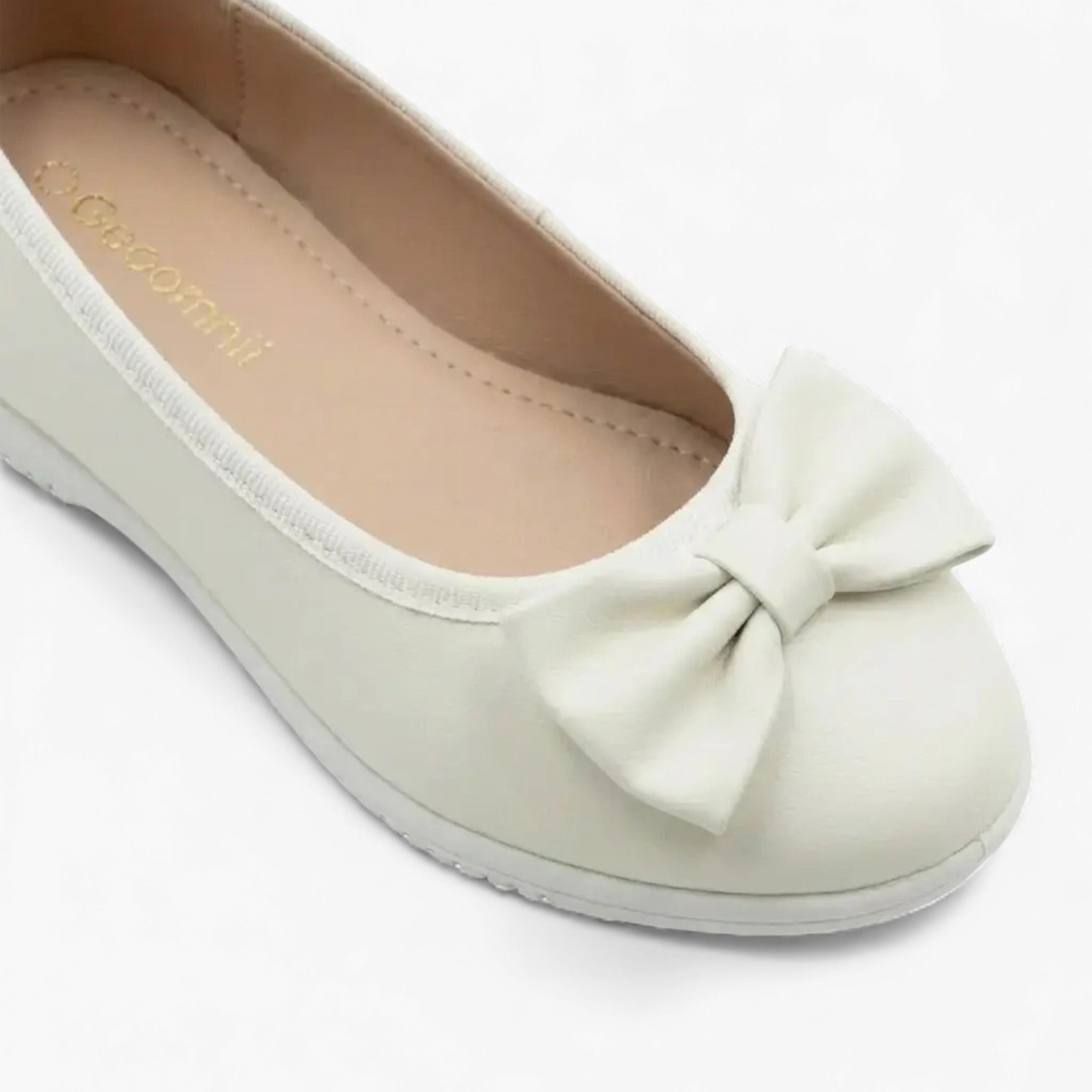 جيومني - حذاء باليرينا روشيل سهل الارتداء مقدمة دائرية للبنات | CLD0911-7-WHITE-girls-shoes-ballerinas-image-2