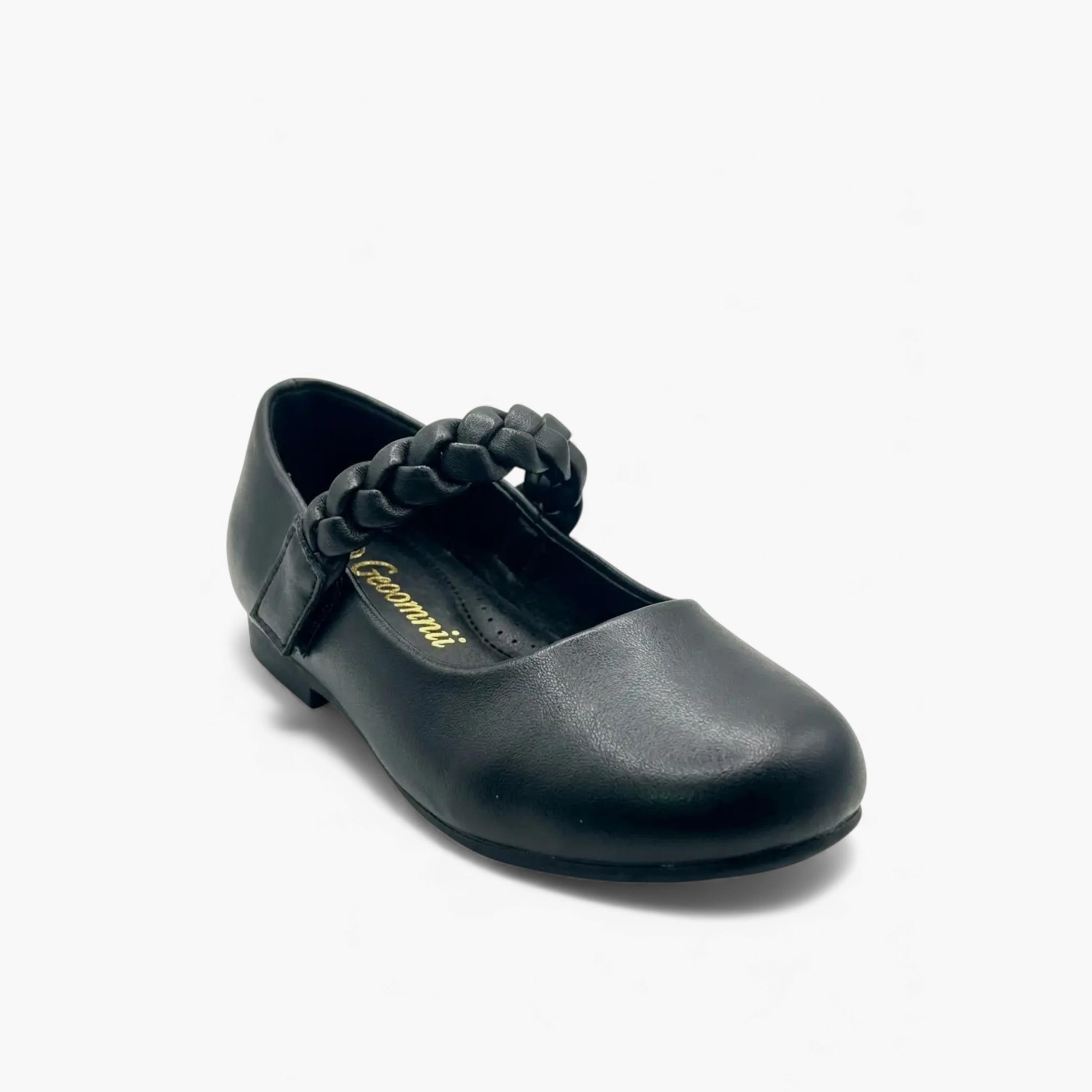 جيومني - حذاء ماري جين روكسان مشبك وحلقة للبنات | CLD919-5-BLACK-girls-shoes-ballerinas-image-1