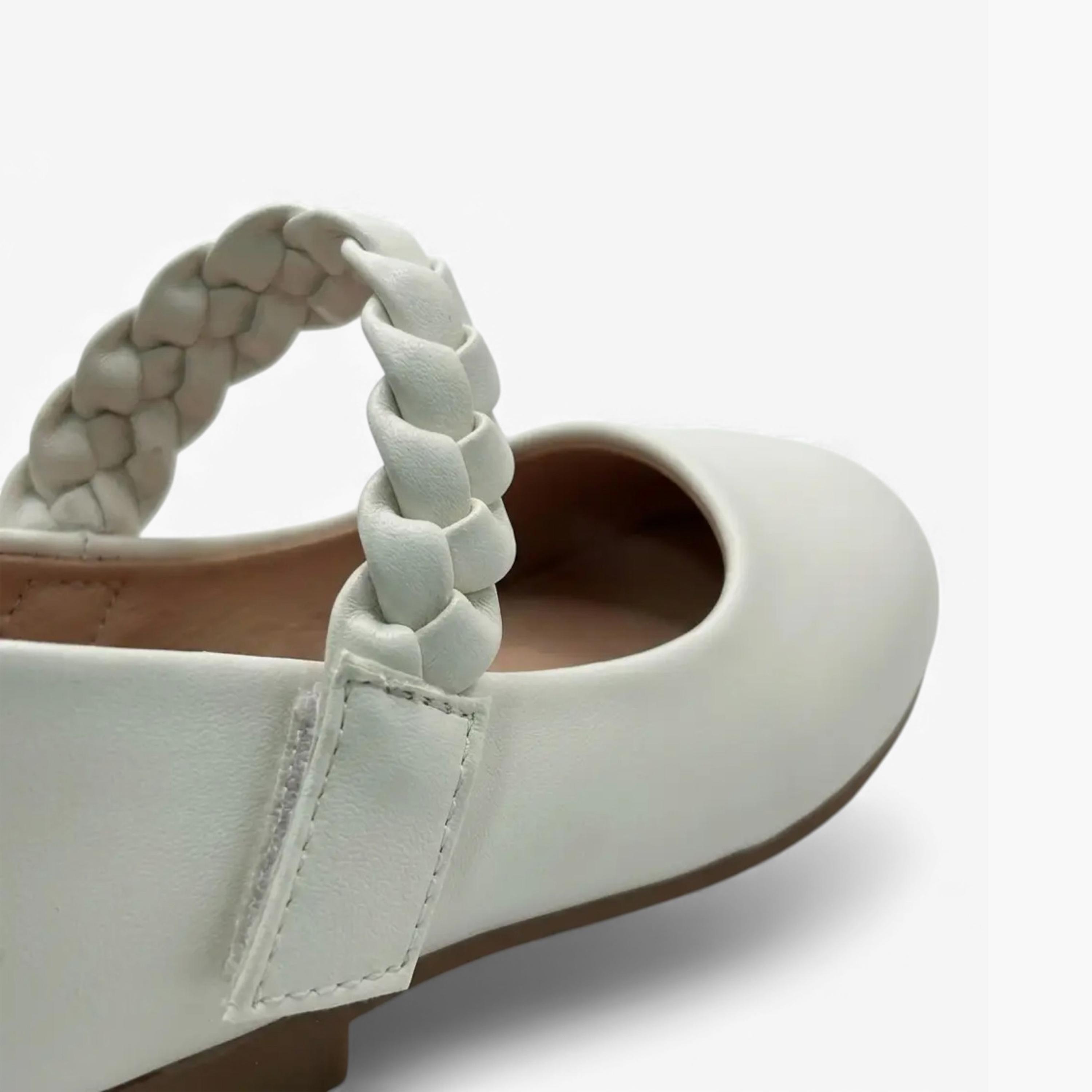Geoomnii Girls Hook & Loop Sahara Mary Jane | CLD919-5-WHITE-girls-shoes-ballerinas-image-2