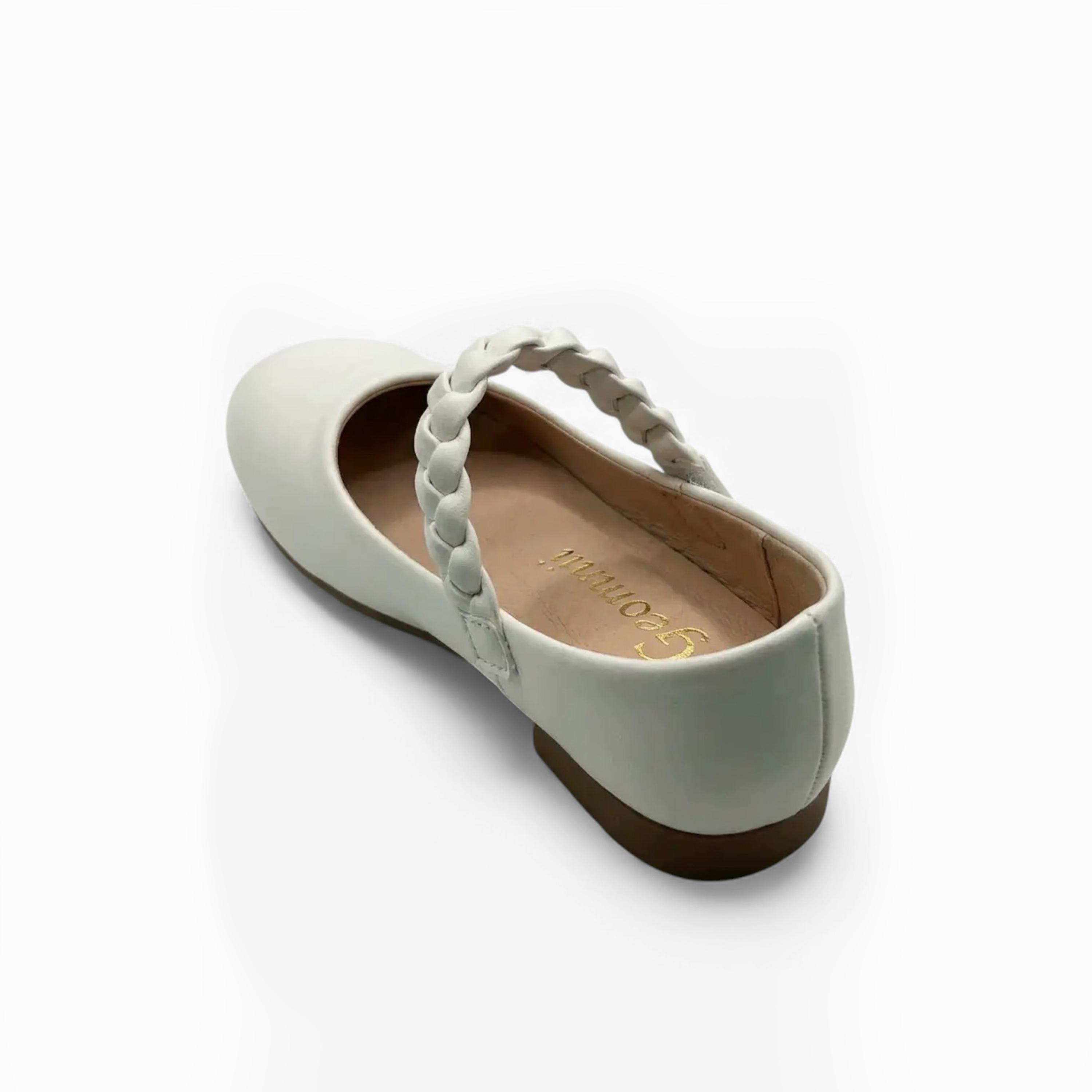 Geoomnii Girls Hook & Loop Sahara Mary Jane | CLD919-5-WHITE-girls-shoes-ballerinas-image-5