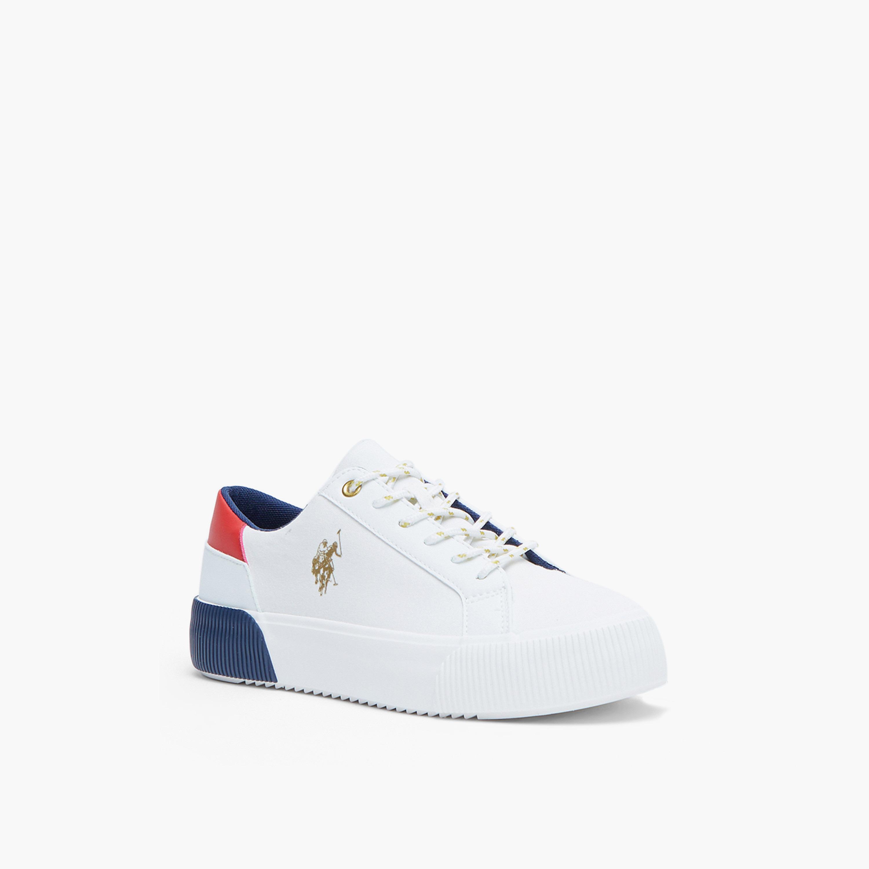 U.S. Polo Assn Women's Lace-Up Low Ankle Sneakers | CLINT-GLB-5FX-women-shoes-sneakers-image-1