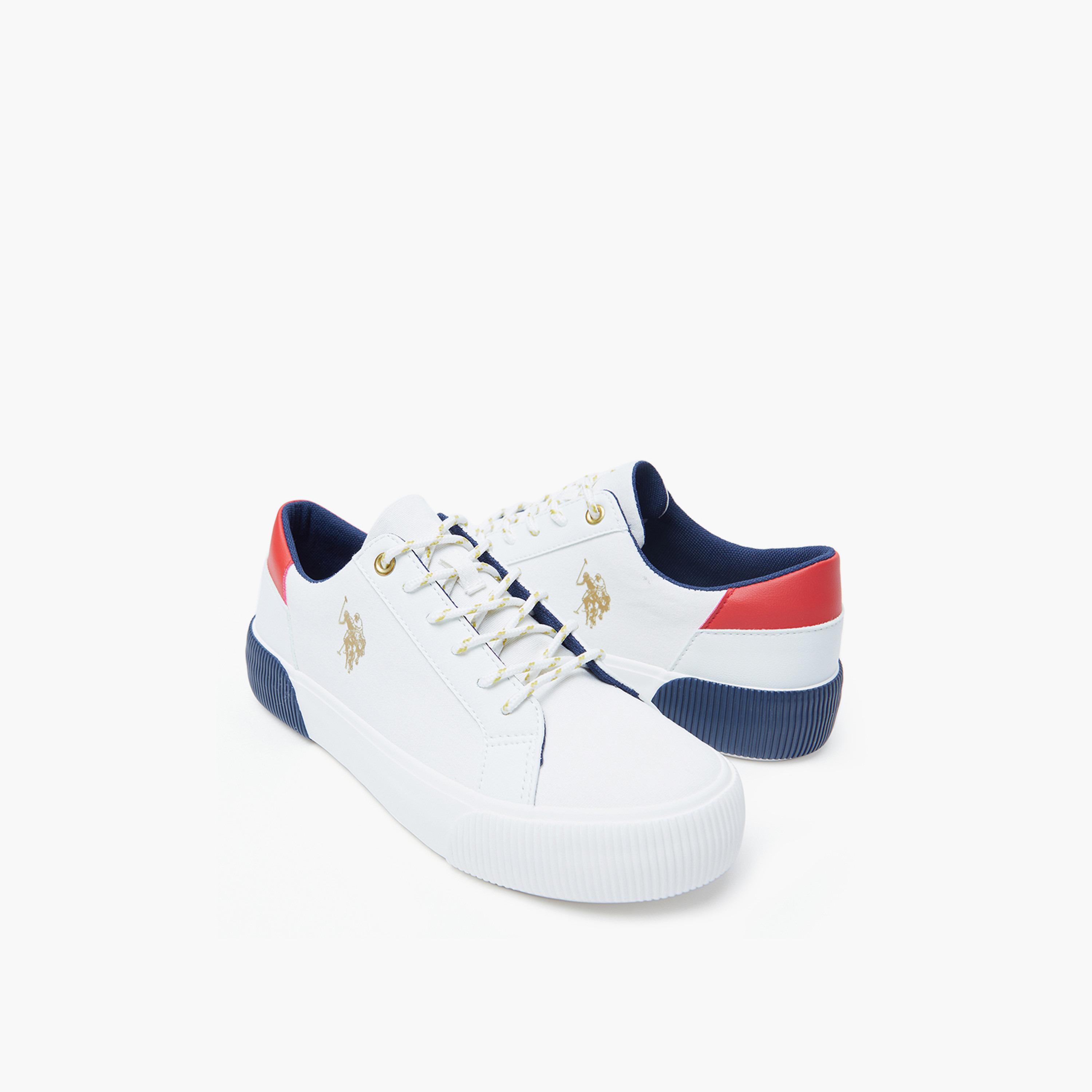 U.S. Polo Assn Women's Lace-Up Low Ankle Sneakers | CLINT-GLB-5FX-women-shoes-sneakers-image-2