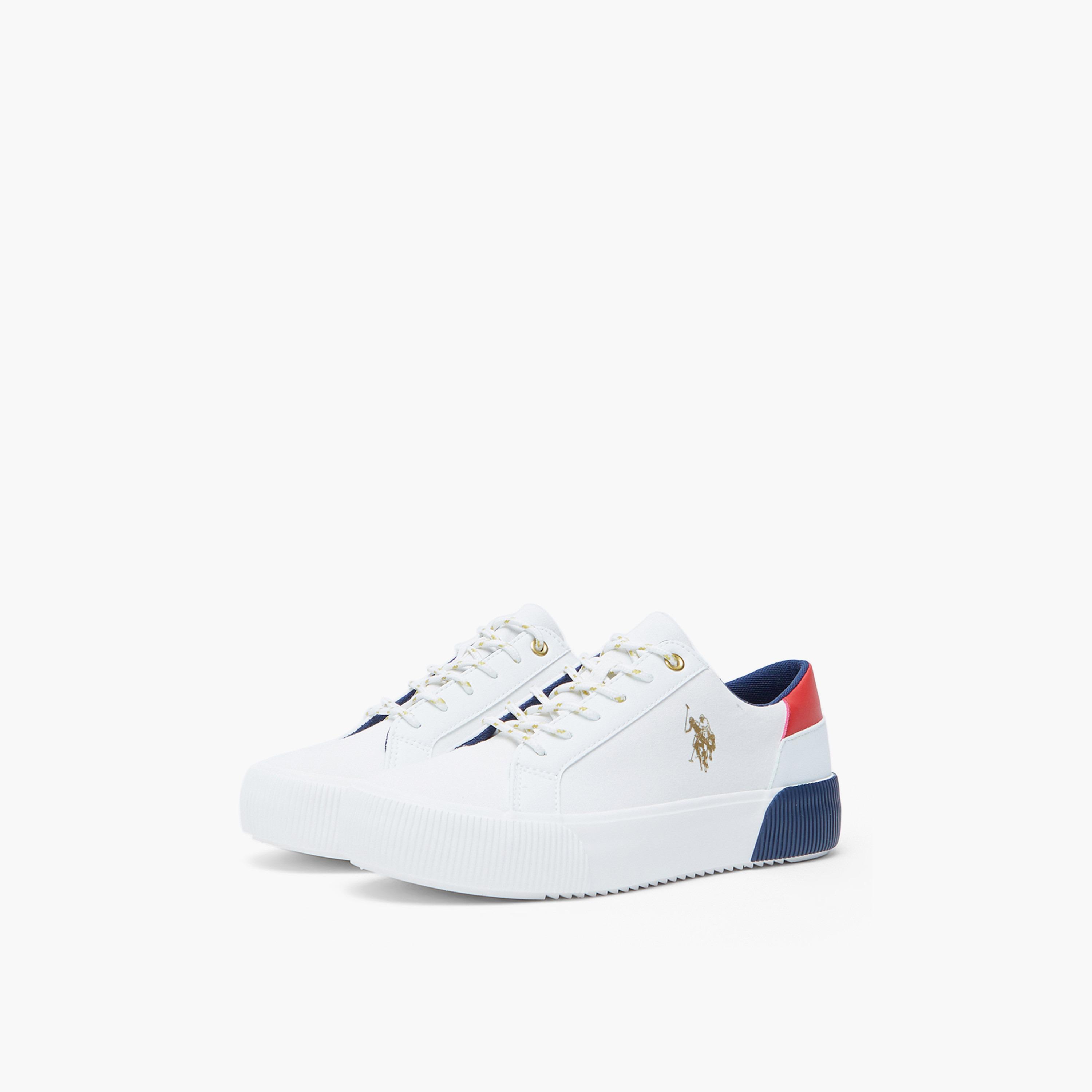 U.S. Polo Assn Women's Lace-Up Low Ankle Sneakers | CLINT-GLB-5FX-women-shoes-sneakers-image-3