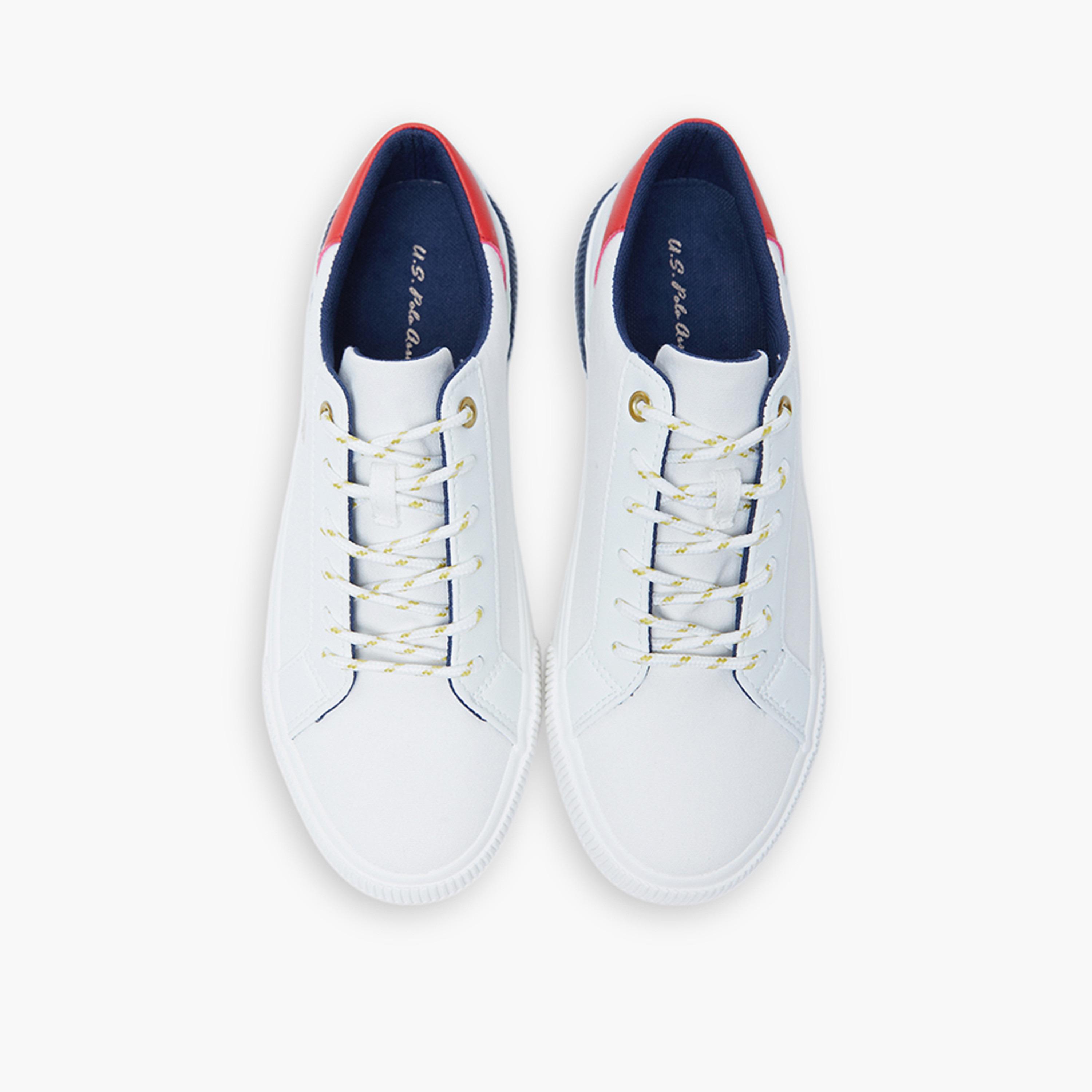 U.S. Polo Assn Women's Lace-Up Low Ankle Sneakers | CLINT-GLB-5FX-women-shoes-sneakers-image-4