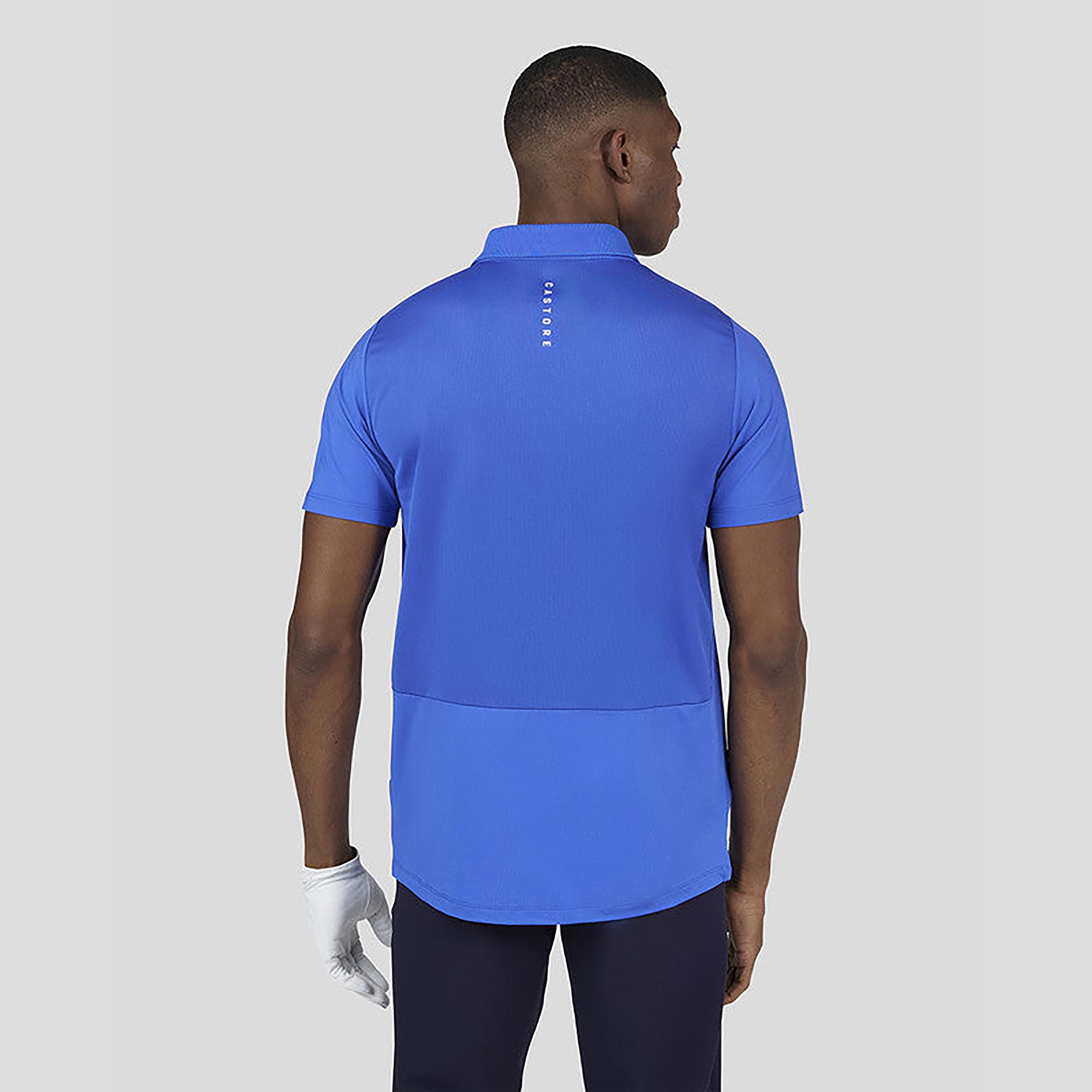 Castore Men's Collar Neck Short Sleeves Breathable Polo T-Shirt - Navy-men-clothing-sportswearandactivewear-tshirtsandpolos-image-2