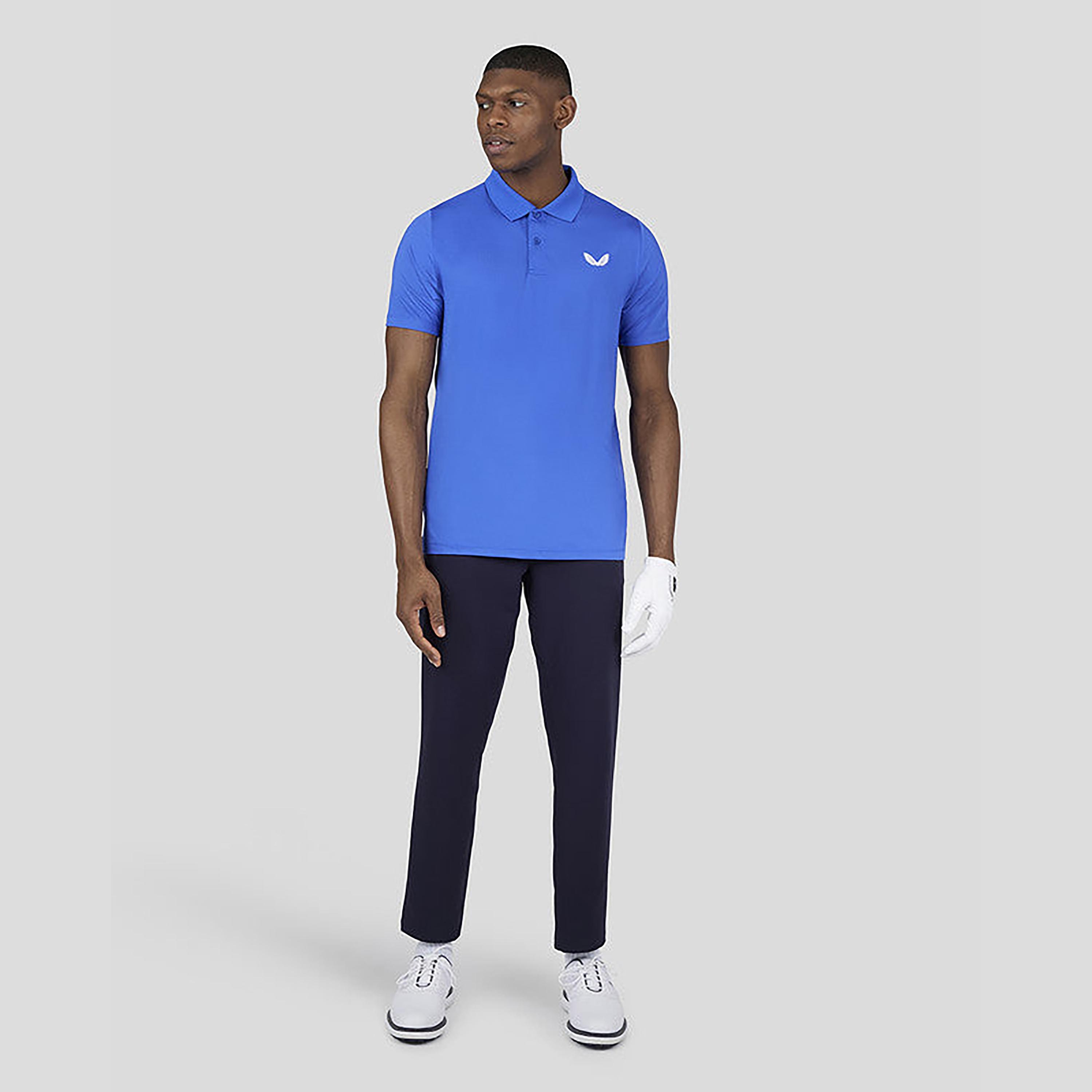 Castore Men's Collar Neck Short Sleeves Breathable Polo T-Shirt - Navy-men-clothing-sportswearandactivewear-tshirtsandpolos-image-3