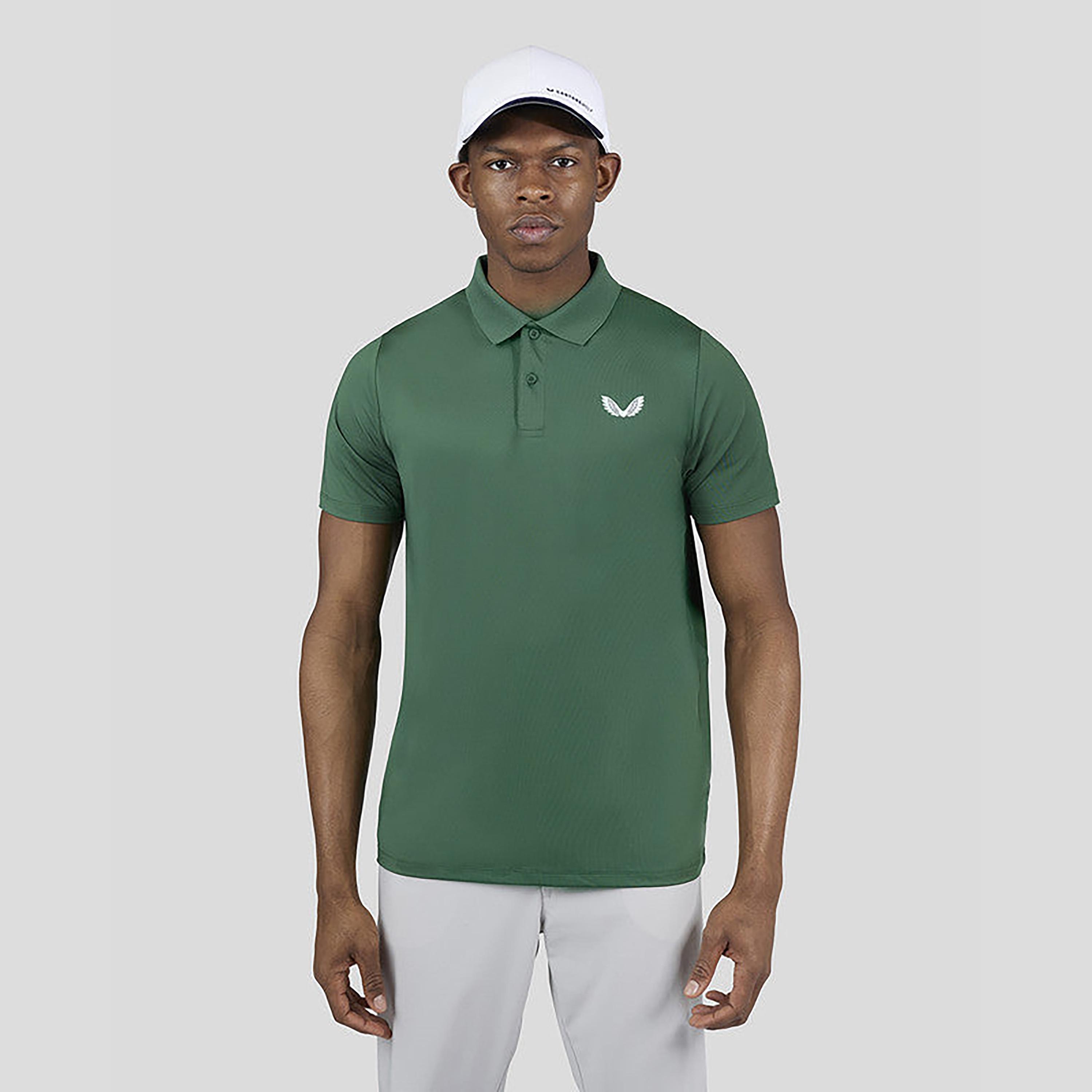 قميص بولو قابل للتنفس بياقة رجال من كاستوري- أخضر-men-clothing-sportswearandactivewear-tshirtsandpolos-image-1