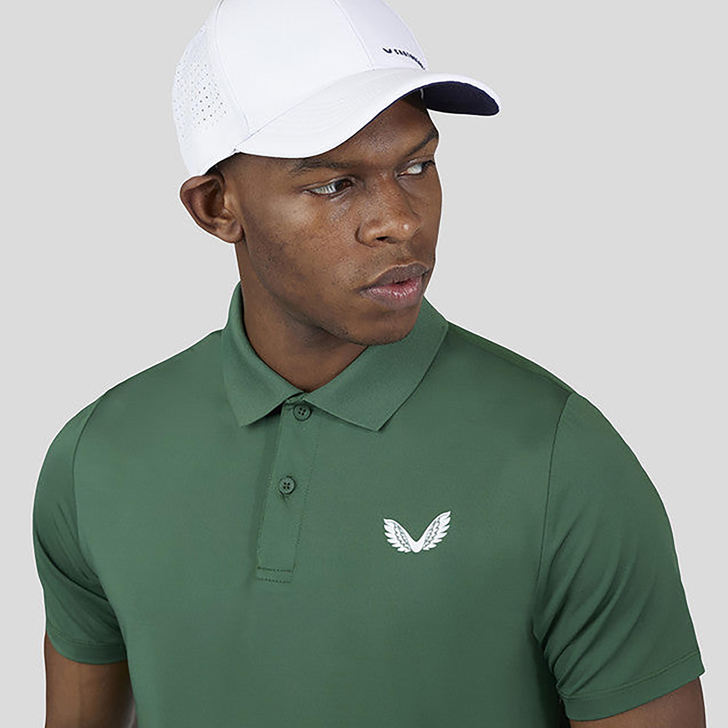 قميص بولو قابل للتنفس بياقة رجال من كاستوري- أخضر-men-clothing-sportswearandactivewear-tshirtsandpolos-image-4