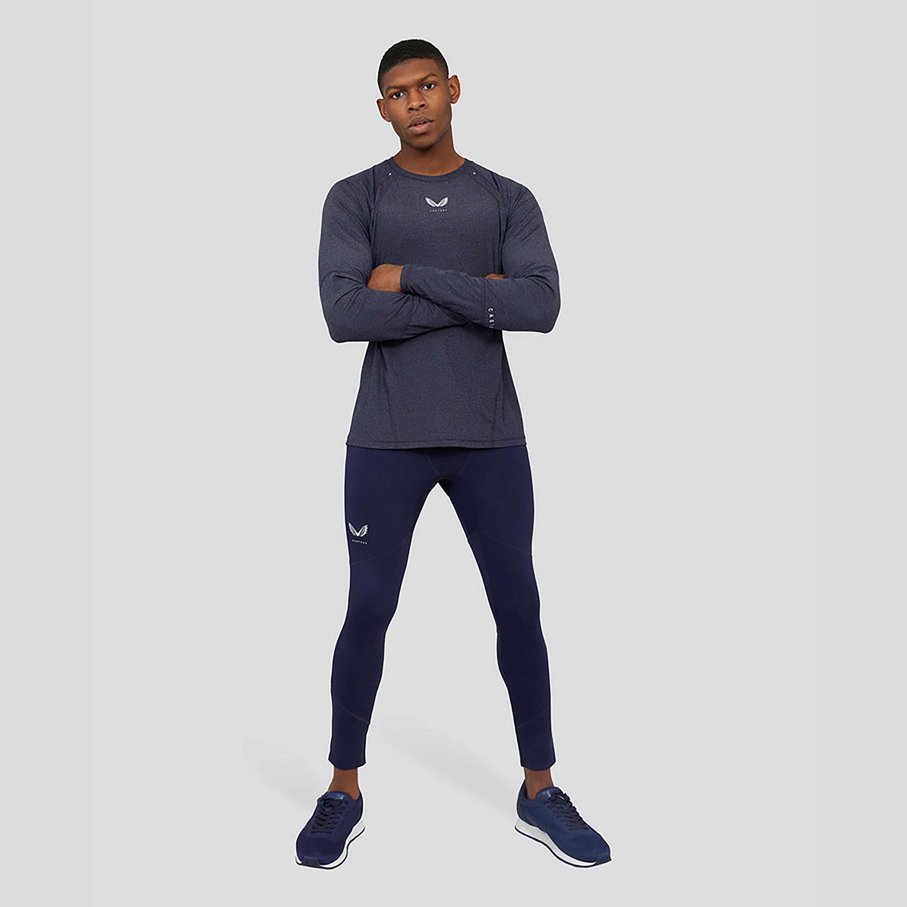 جوارب تدريبية من حزام الخصر المطاطي من كاستور - بحرية منتصف الليل-men-clothing-sportswearandactivewear-bottoms-image-4