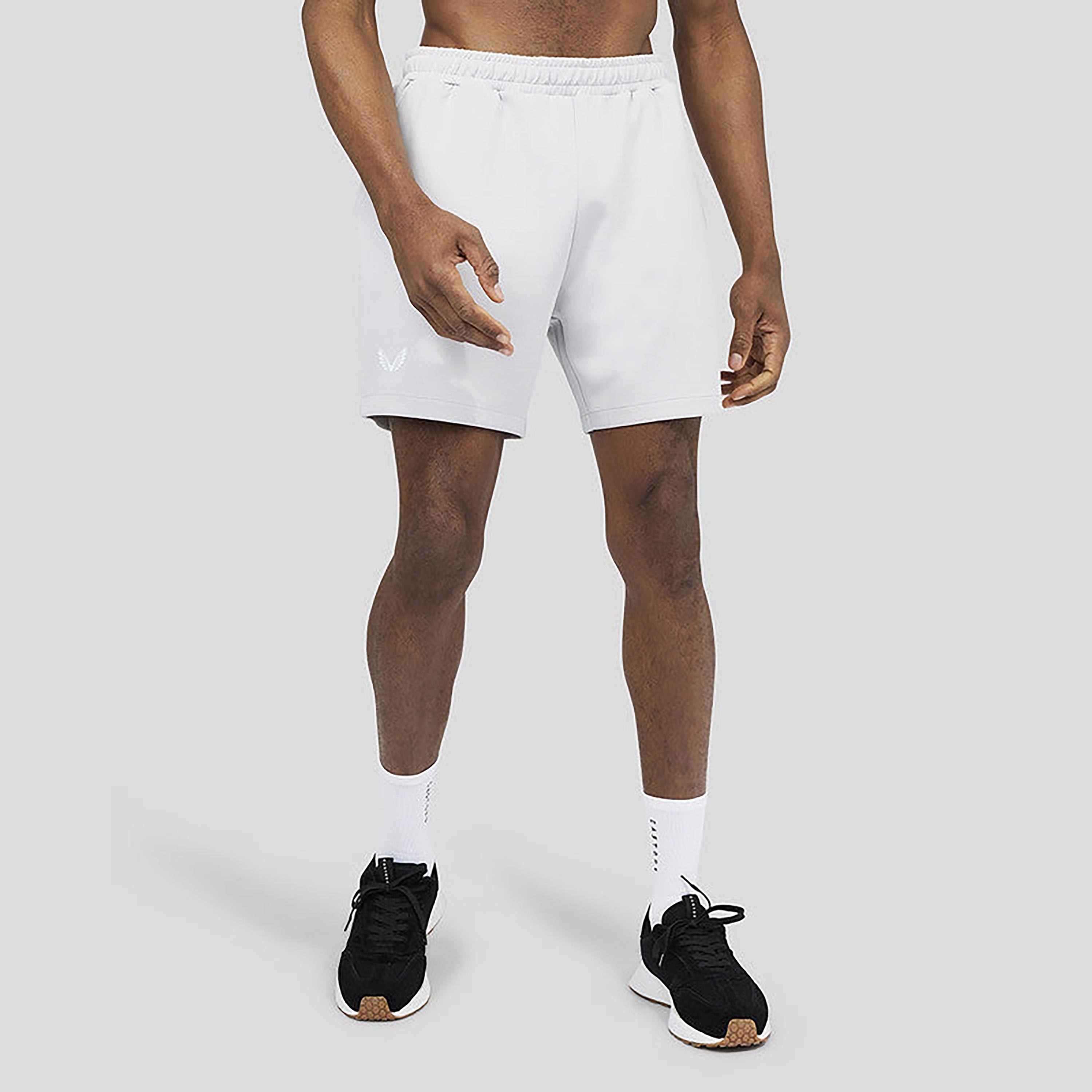 Castore Elasticated Waistband Men's Scuba Shorts - Mist Grey Marl-men-clothing-sportswearandactivewear-bottoms-image-1