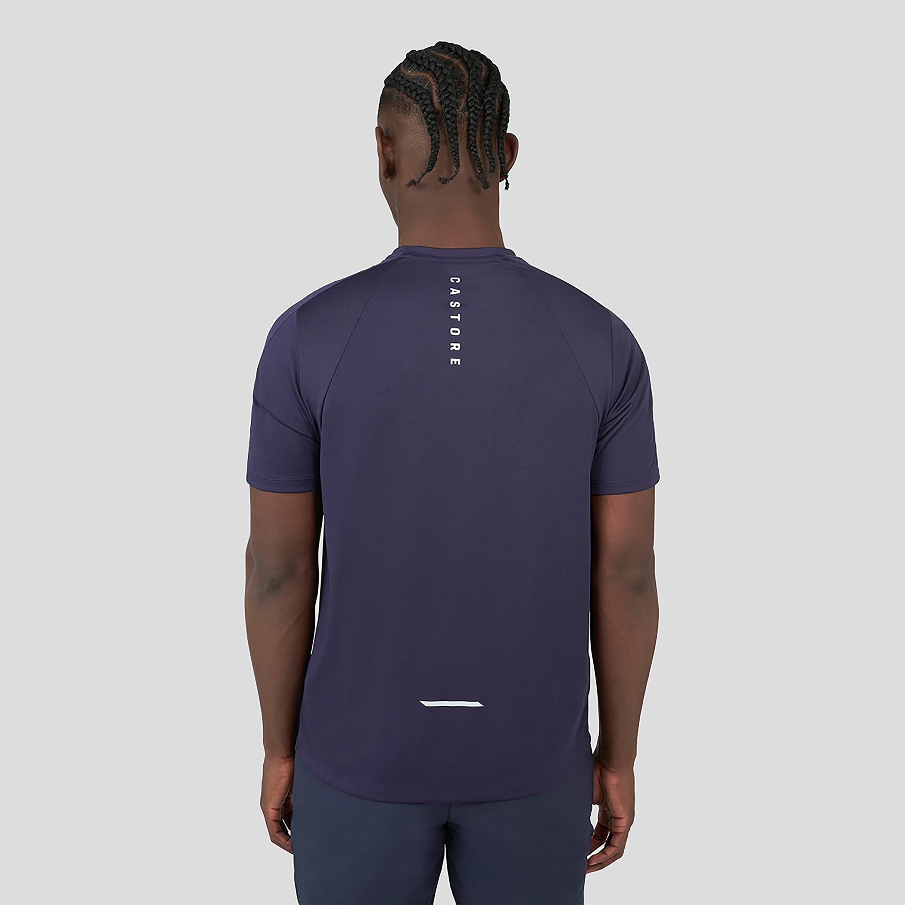 Castore Men's Round Neck Short Sleeves Mesh Mix Cobalt Capsule Tee - Blue-men-clothing-sportswearandactivewear-tshirtsandpolos-image-2