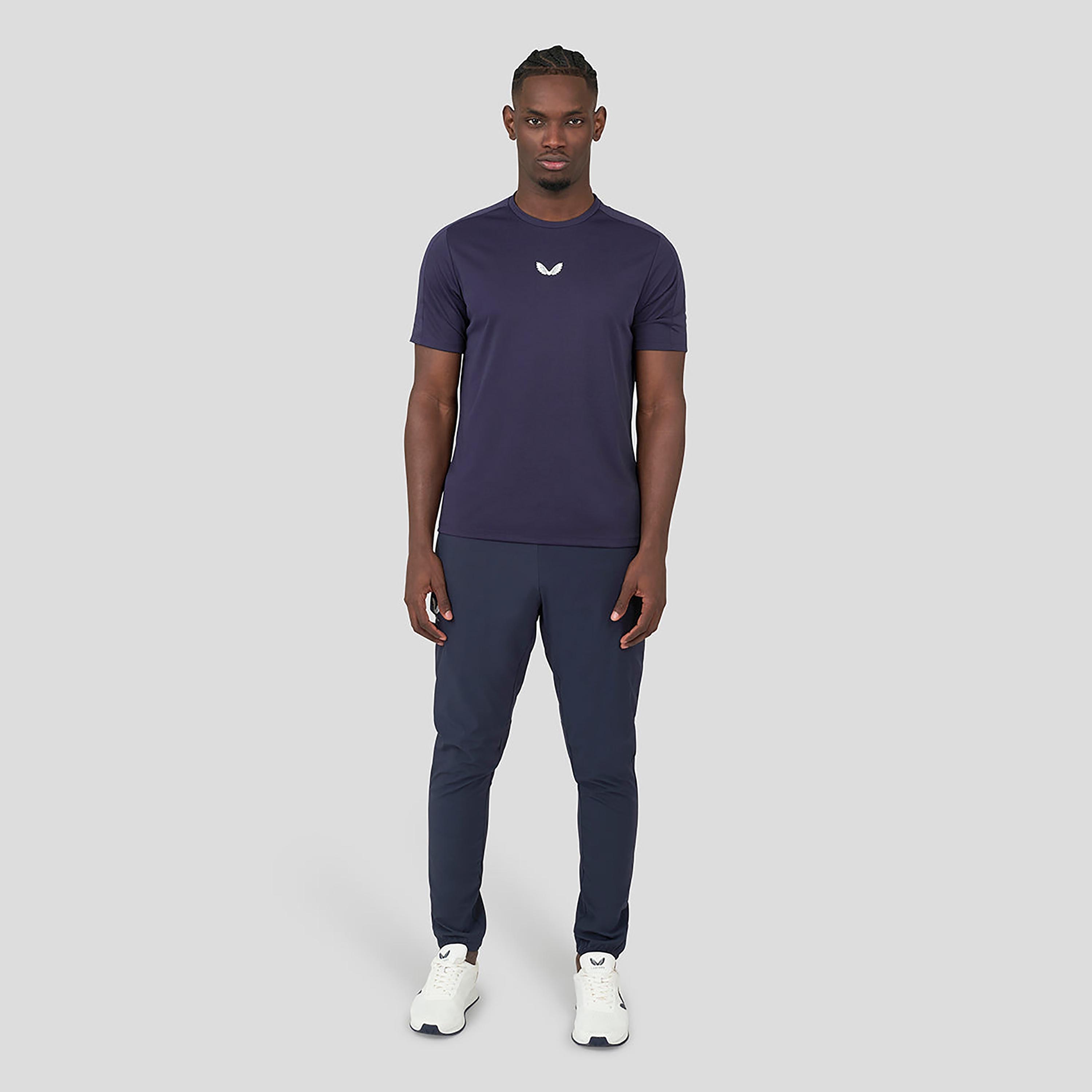 Castore Men's Round Neck Short Sleeves Mesh Mix Cobalt Capsule Tee - Blue-men-clothing-sportswearandactivewear-tshirtsandpolos-image-3