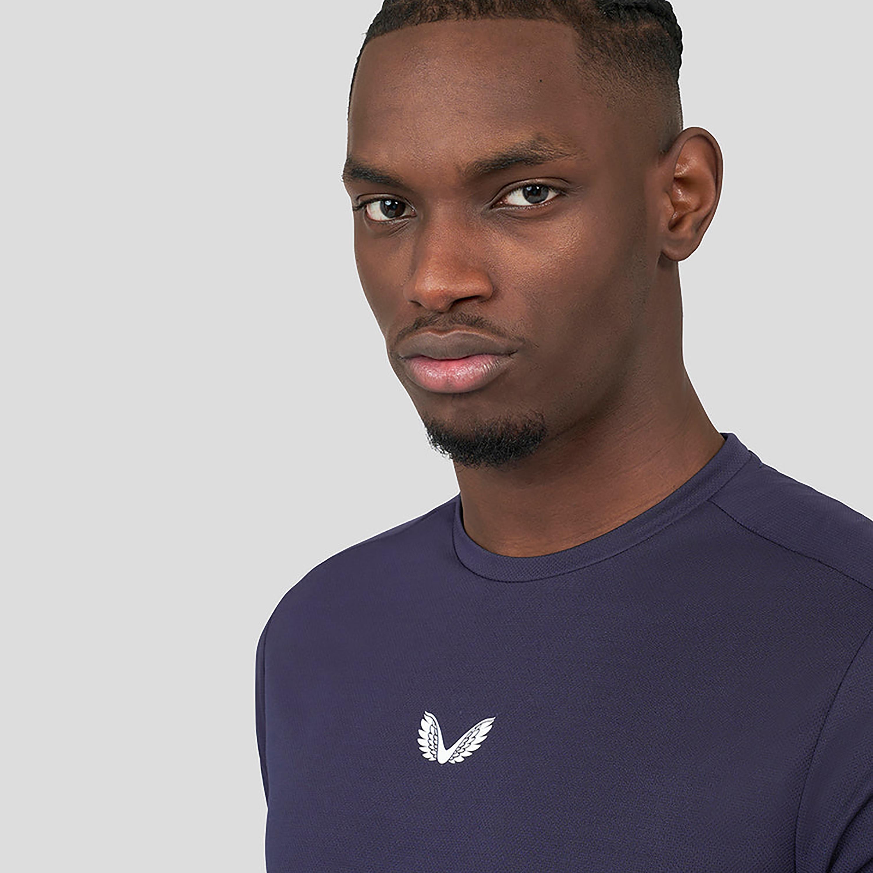 Castore Men's Round Neck Short Sleeves Mesh Mix Cobalt Capsule Tee - Blue-men-clothing-sportswearandactivewear-tshirtsandpolos-image-4