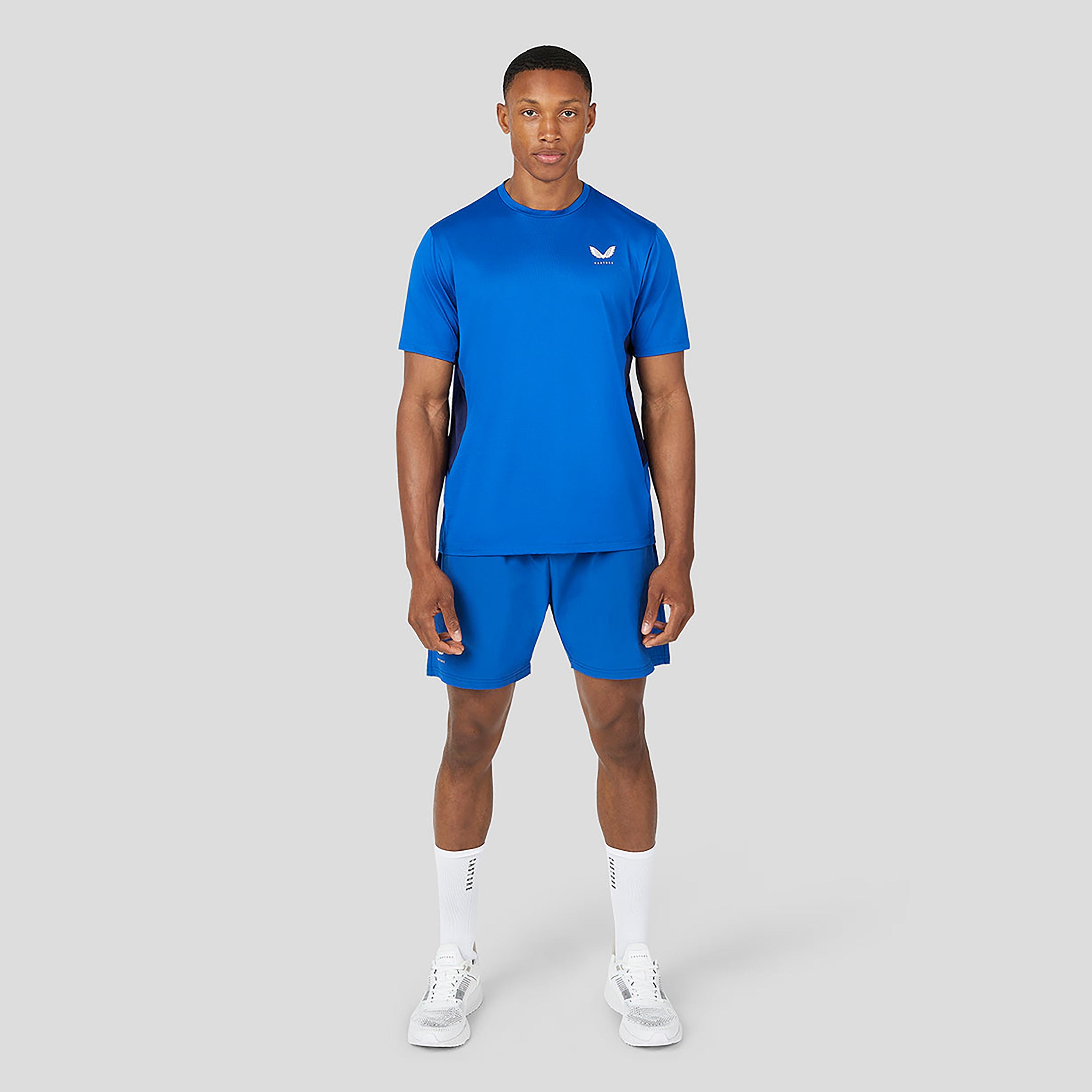 قميص كاستور للرجال بأكمام قصيرة بأكمام قصيرة بأكمام قصيرة - أزرق-men-clothing-sportswearandactivewear-tshirtsandpolos-image-3