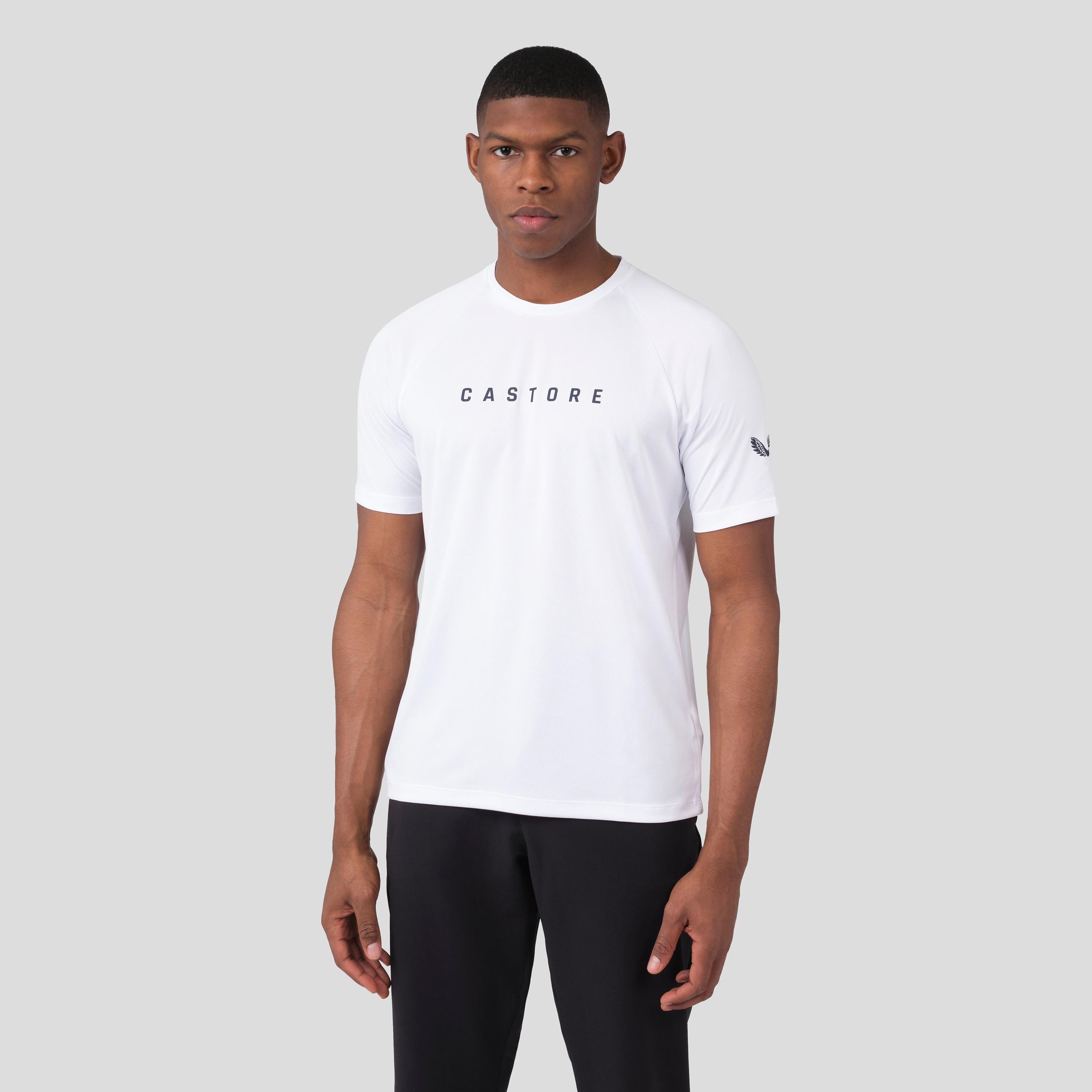 Castore Men's Round Neck Short Sleeves Short Sleeve Raglan Tee - White-men-clothing-sportswearandactivewear-tshirtsandpolos-image-1