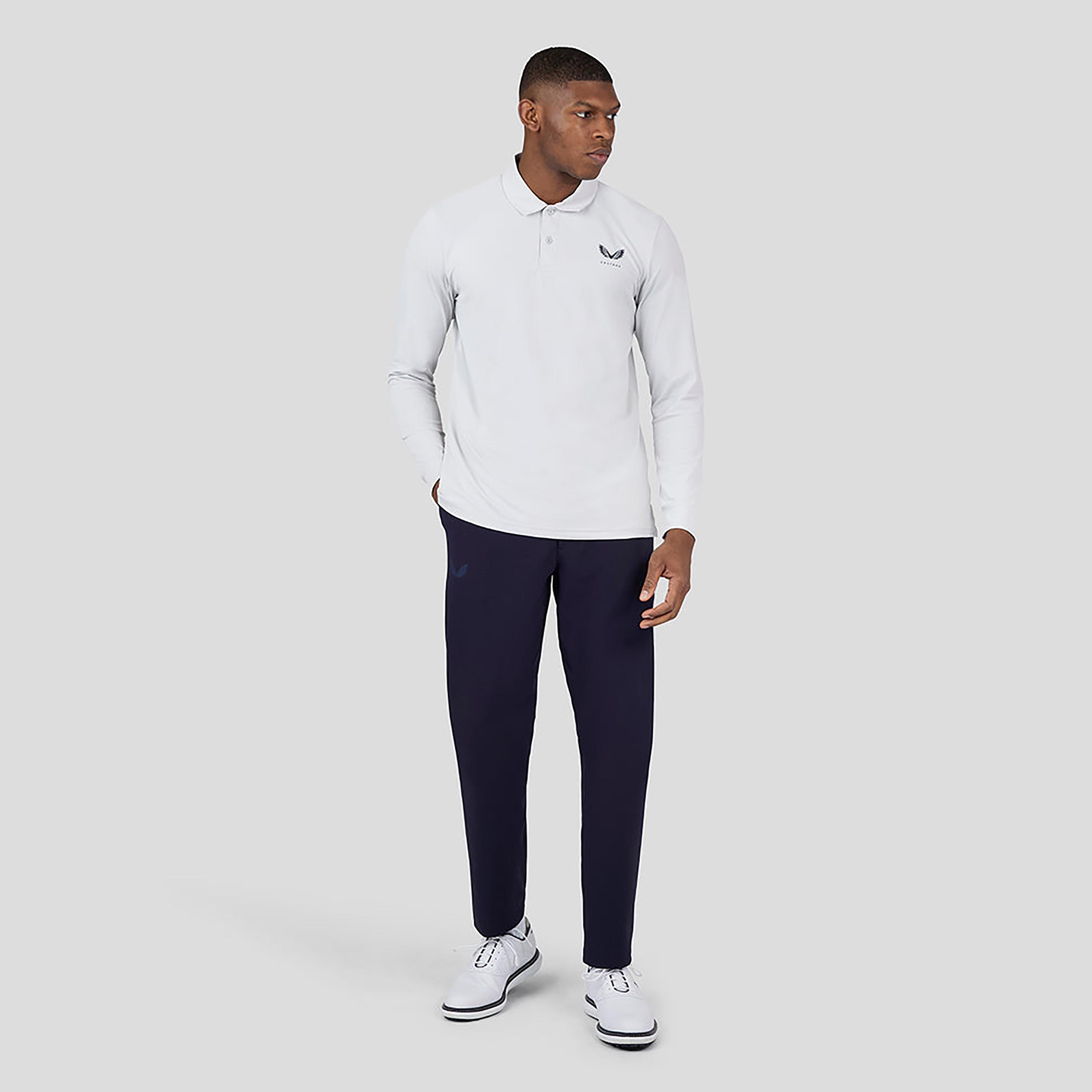 Castore Men's Collar Neck Short Sleeves Golf Essential Long Sleeve Polo T-Shirt - Ice Blue-men-clothing-sportswearandactivewear-tshirtsandpolos-image-3