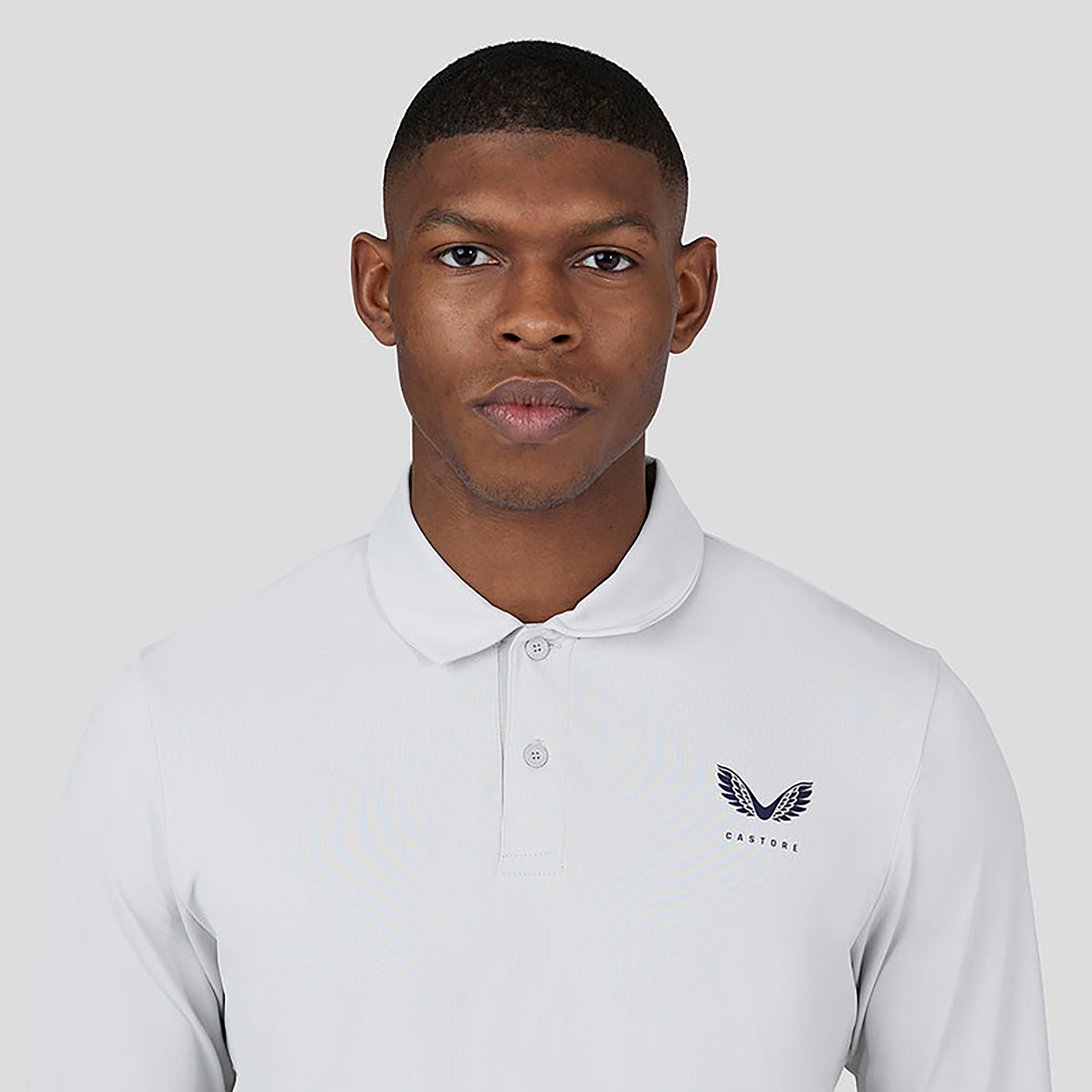 Castore Men's Collar Neck Short Sleeves Golf Essential Long Sleeve Polo T-Shirt - Ice Blue-men-clothing-sportswearandactivewear-tshirtsandpolos-image-4