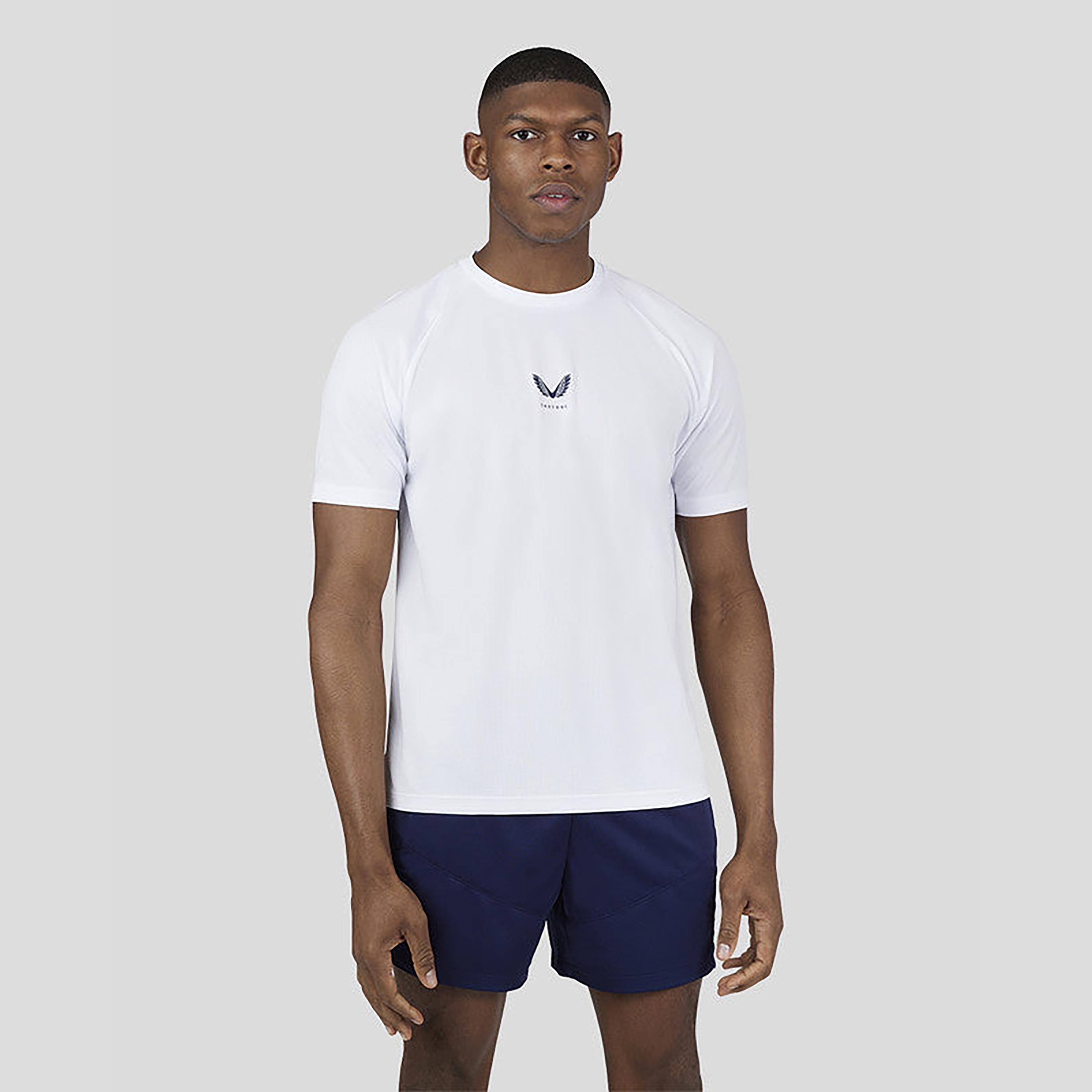 Castore Men's Round Neck Short Sleeves Performance SS Tee - White-men-clothing-sportswearandactivewear-tshirtsandpolos-image-1