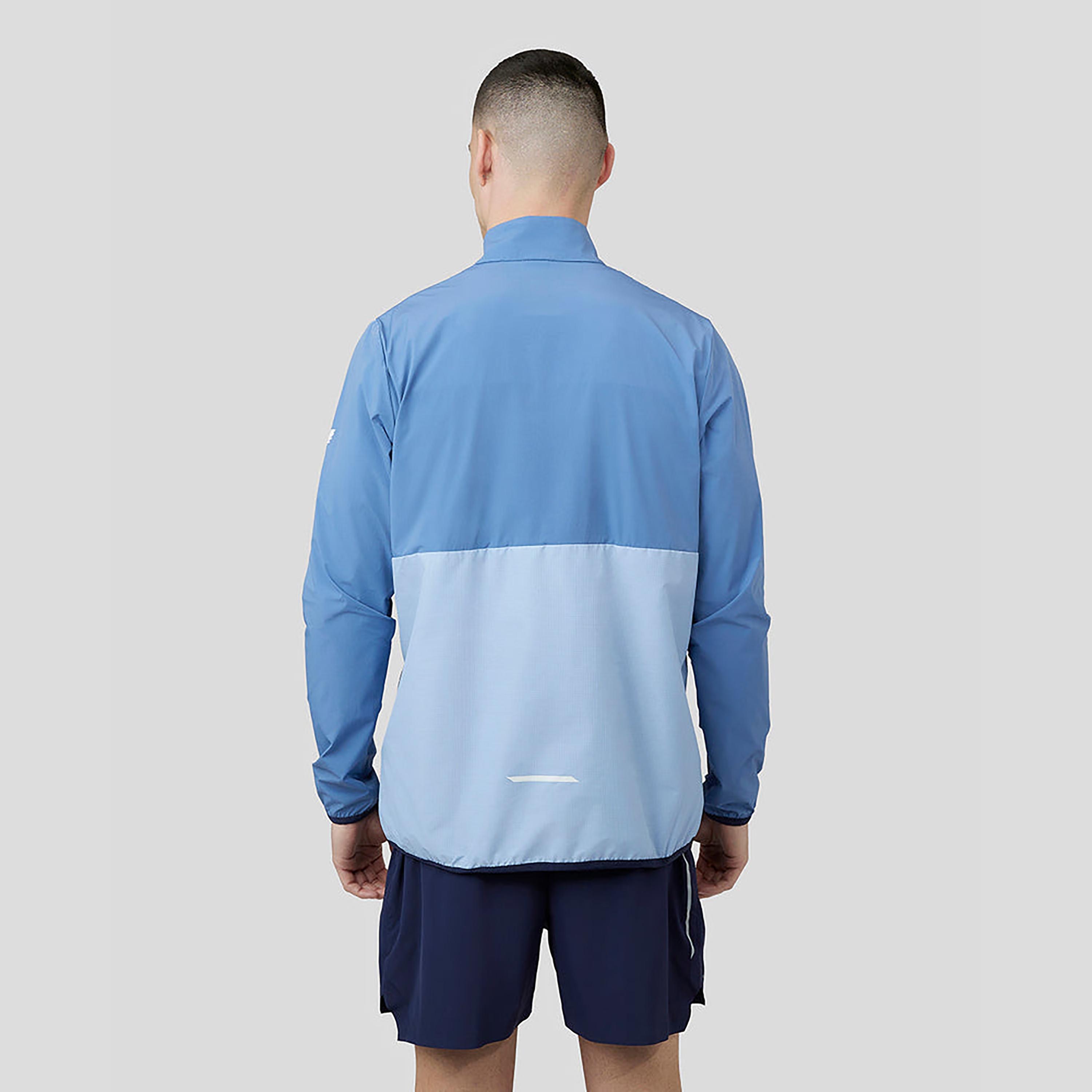 سترة كاستوري للرجال ذات ياقة عالية بأكمام طويلة بأكمام طويلة نصف بسحاب - أزرق-men-clothing-sportswearandactivewear-hoodiesandsweatshirts-image-2