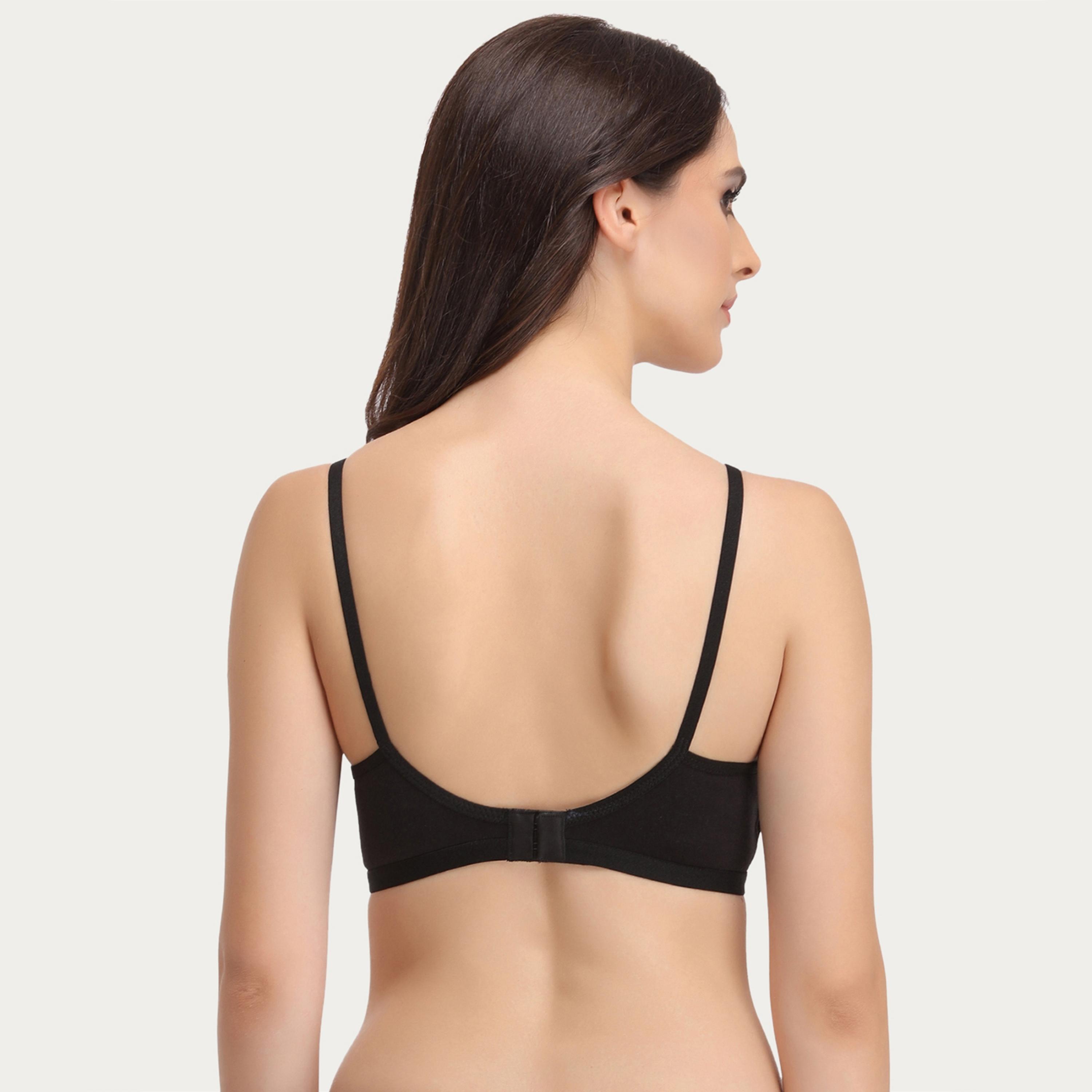 Clovia Pack of 3 Smoothie Non-Padded Non-Wired Full Coverage Women's Bra Cotton Rich in Multicolour-women-clothing-lingerie-bras-image-12