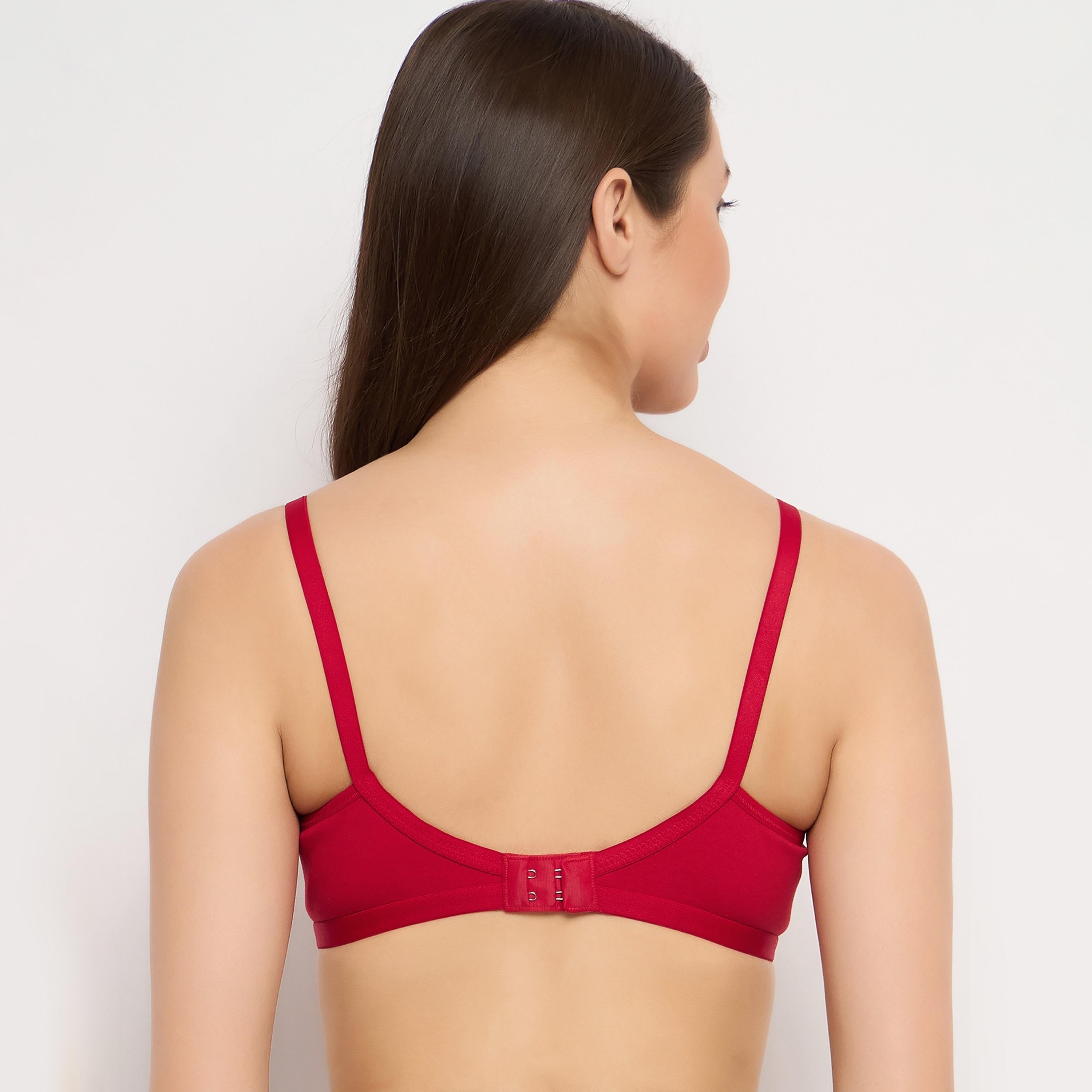 Clovia Pack of 3 Smoothie Non-Padded Non-Wired Full Coverage Women's Bra Cotton Rich in Multicolour-women-clothing-lingerie-bras-image-7