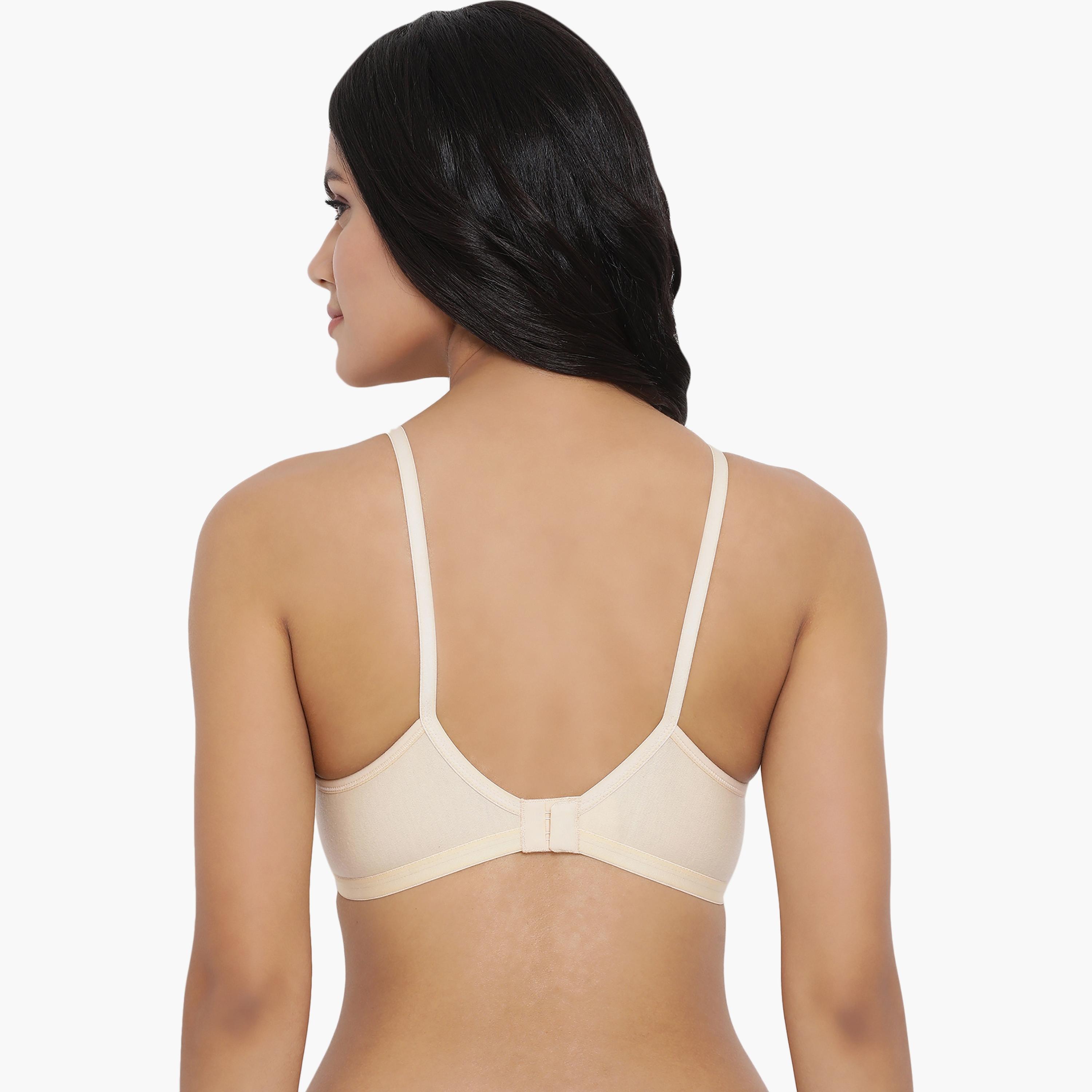 Clovia Pack of 3 Smoothie Non-Padded Non-Wired Full Coverage Women's Bra Cotton Rich in Multicolour-women-clothing-lingerie-bras-image-10
