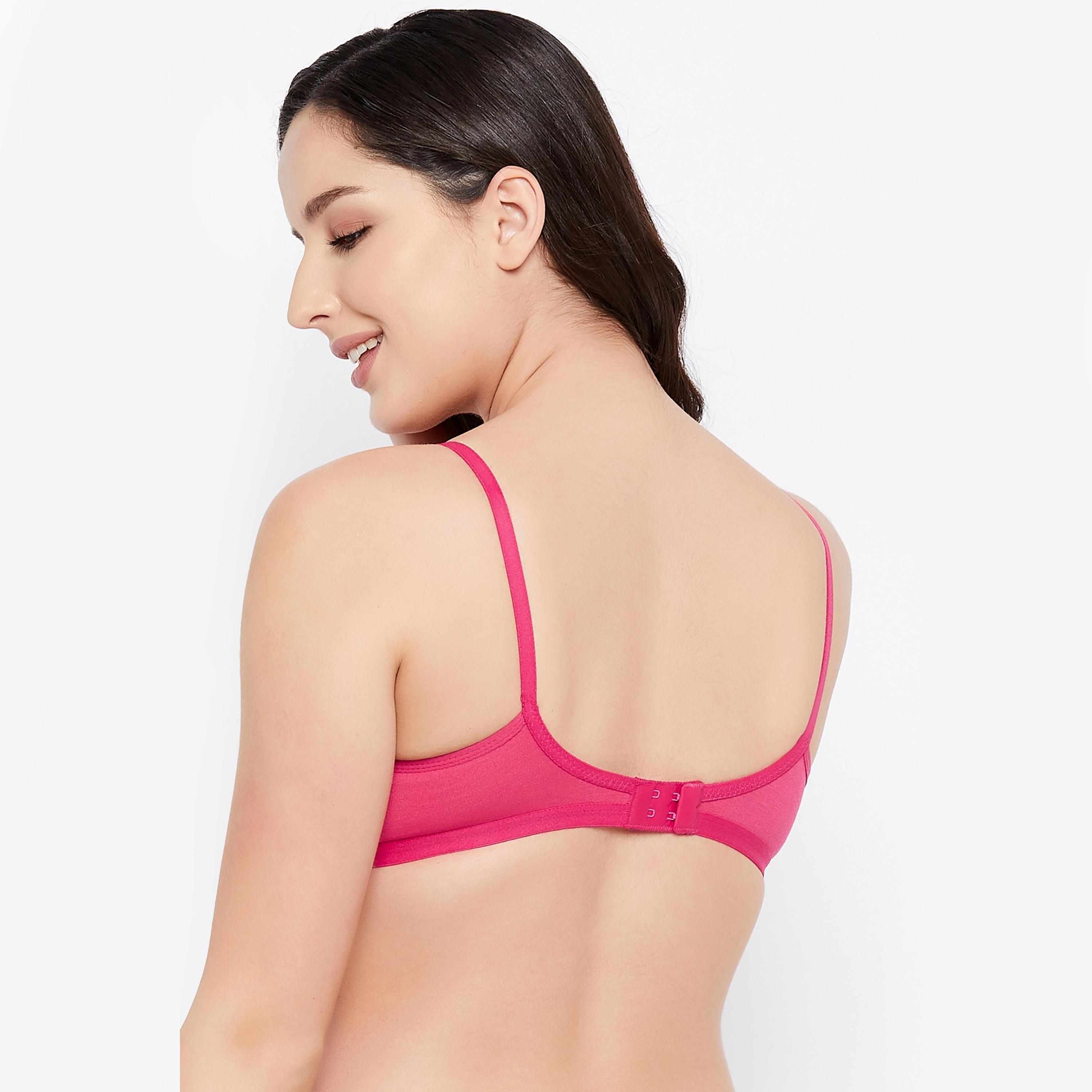 Clovia Pack of 3 Smoothie Non-Padded Non-Wired Full Coverage Women's Bra Cotton Rich in Multicolour-women-clothing-lingerie-bras-image-6