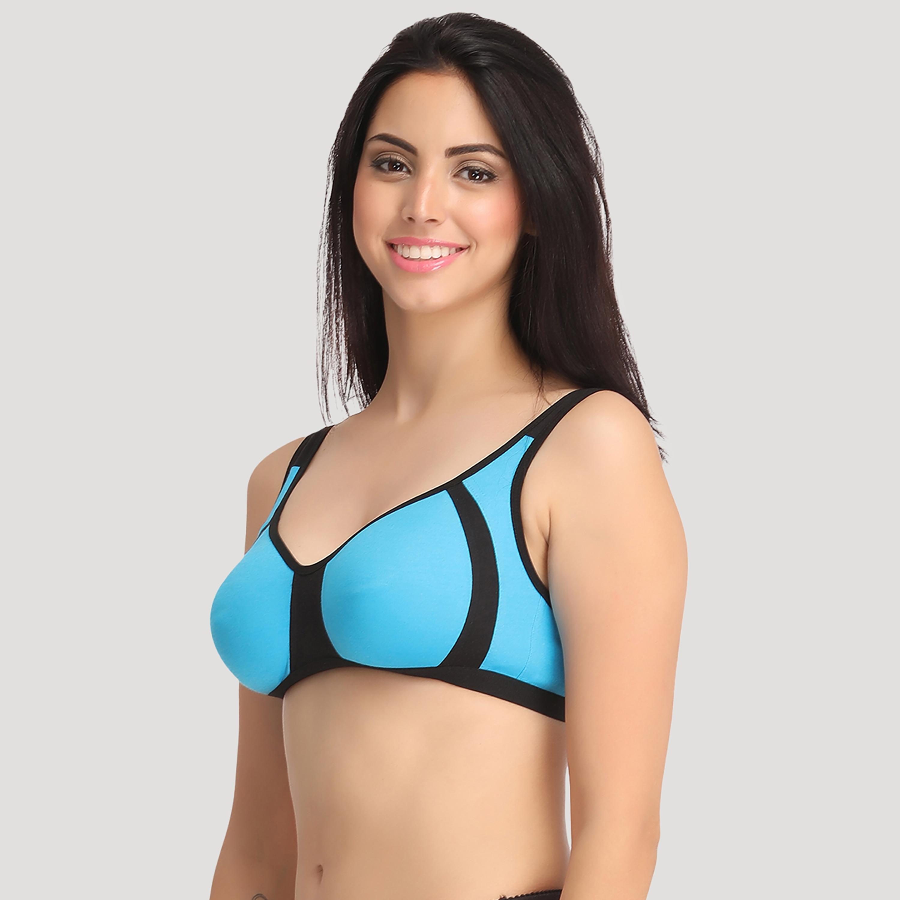 Clovia Pack of 3 Support Non-Padded Colorblocked Full Coverage Women's Bra Cotton in Multicolour-women-clothing-lingerie-bras-image-15
