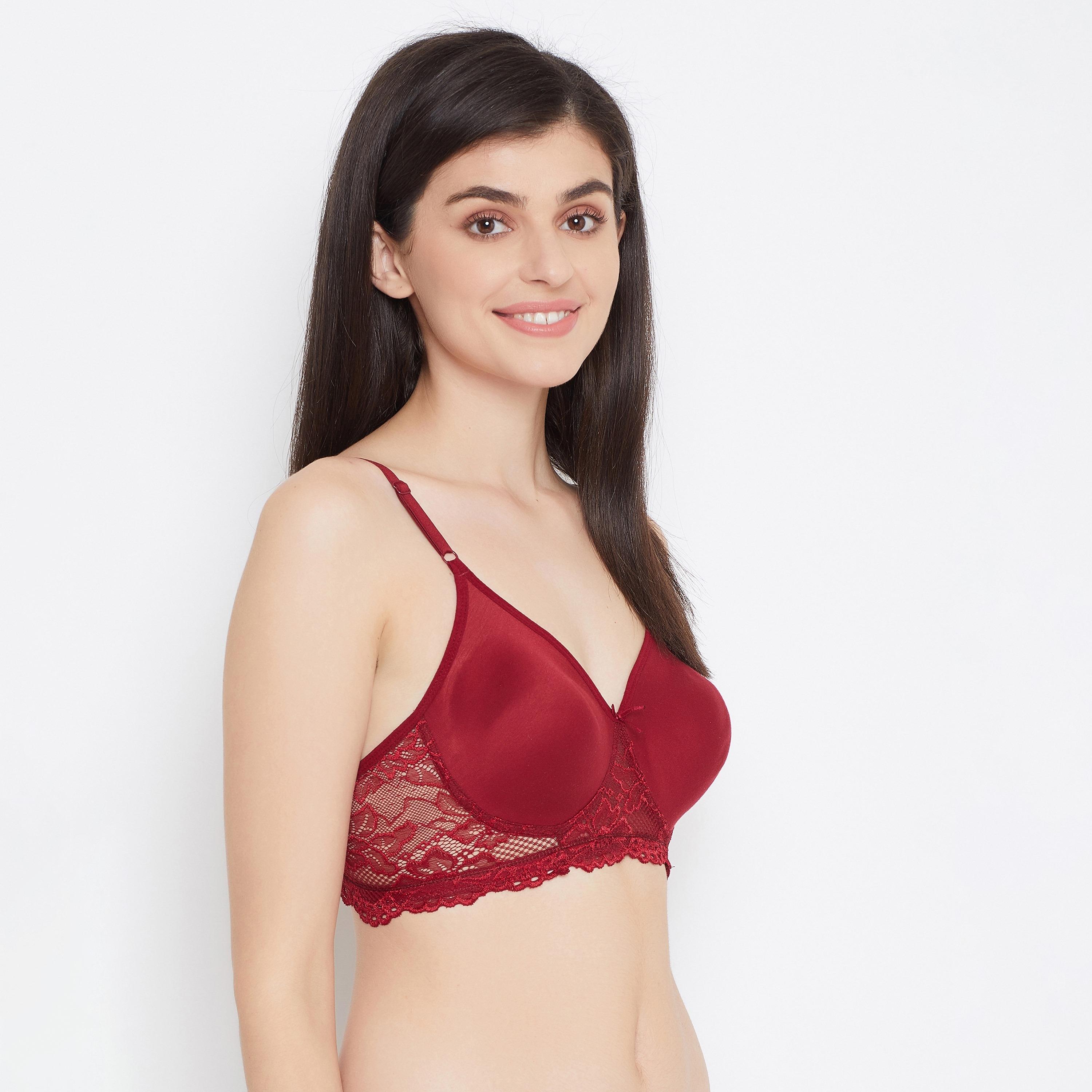 Clovia Pack of 3 Non-Wired Full Coverage Spacer Cup T-shirt Women's Bra Cotton Rich in Multicolour-women-clothing-lingerie-bras-image-6