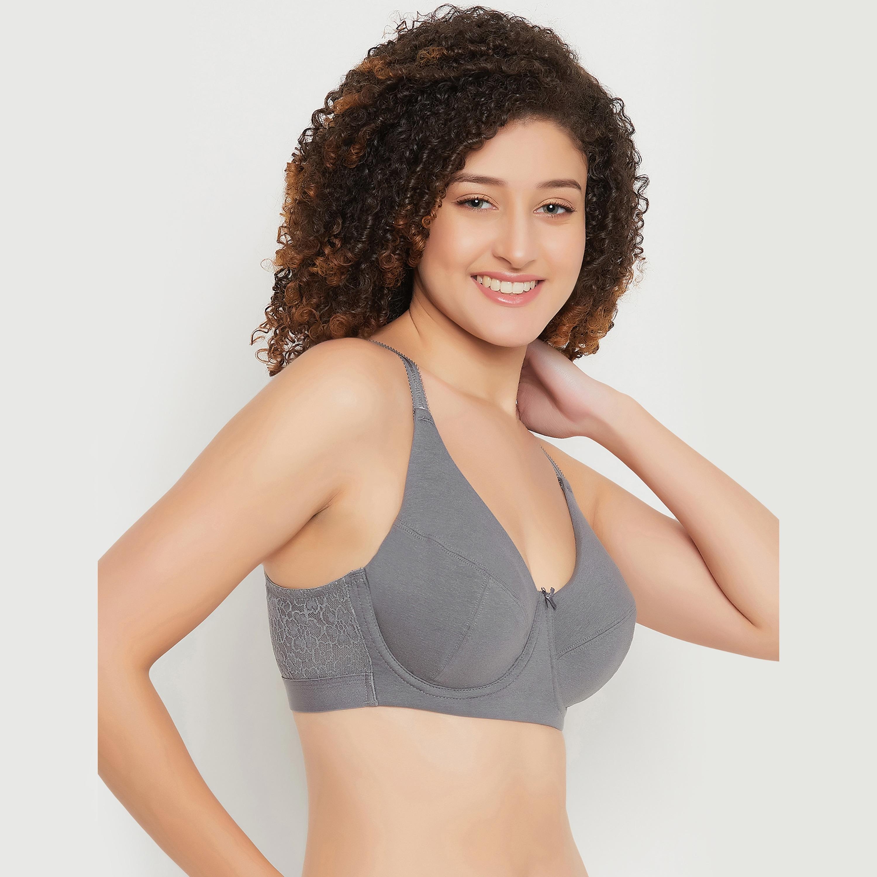 مجموعة من 3 حمالات صدر نسائية كاملة الحجم غير مبطنة بسلك قطنية متعددة الألوان-women-clothing-lingerie-bras-image-16